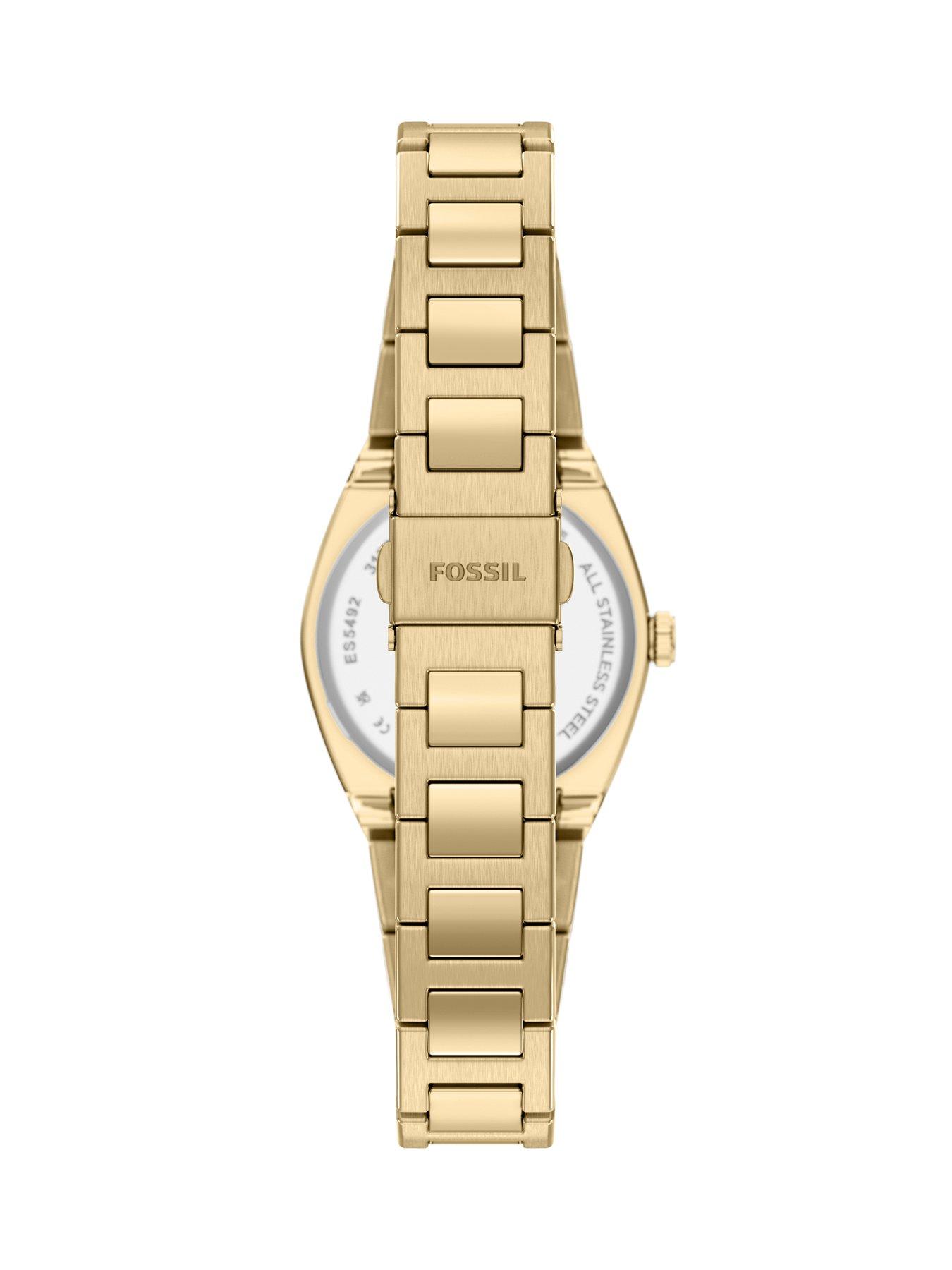 Image 2 of 7 of Fossil Everett Three-Hand Gold-Tone Stainless Steel Watch