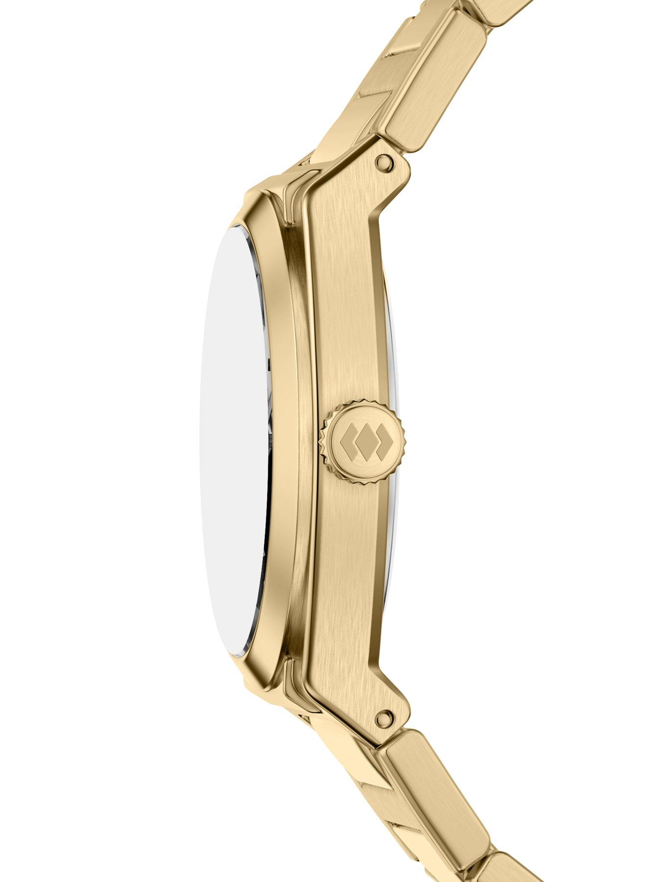 Image 4 of 7 of Fossil Everett Three-Hand Gold-Tone Stainless Steel Watch