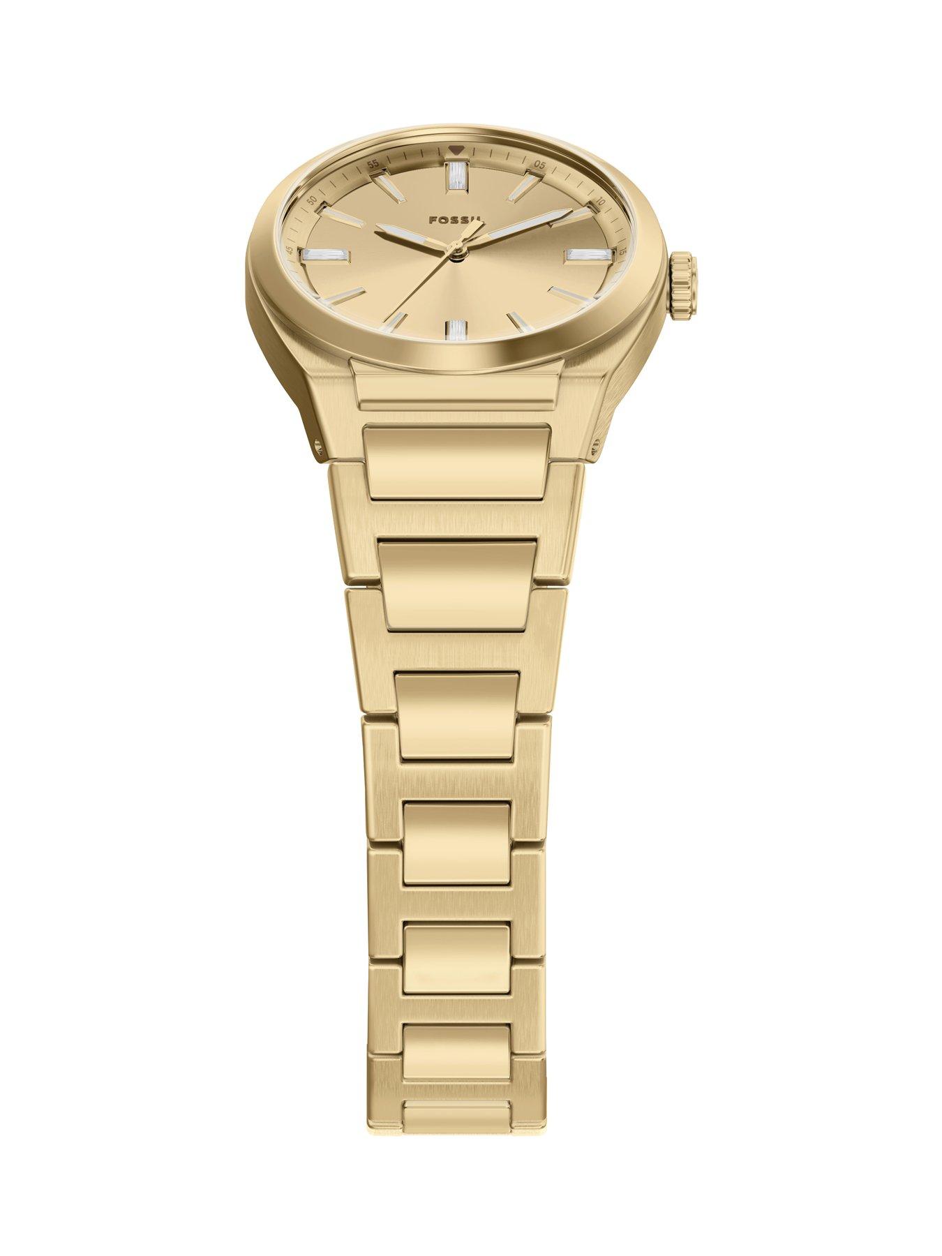 Image 5 of 7 of Fossil Everett Three-Hand Gold-Tone Stainless Steel Watch