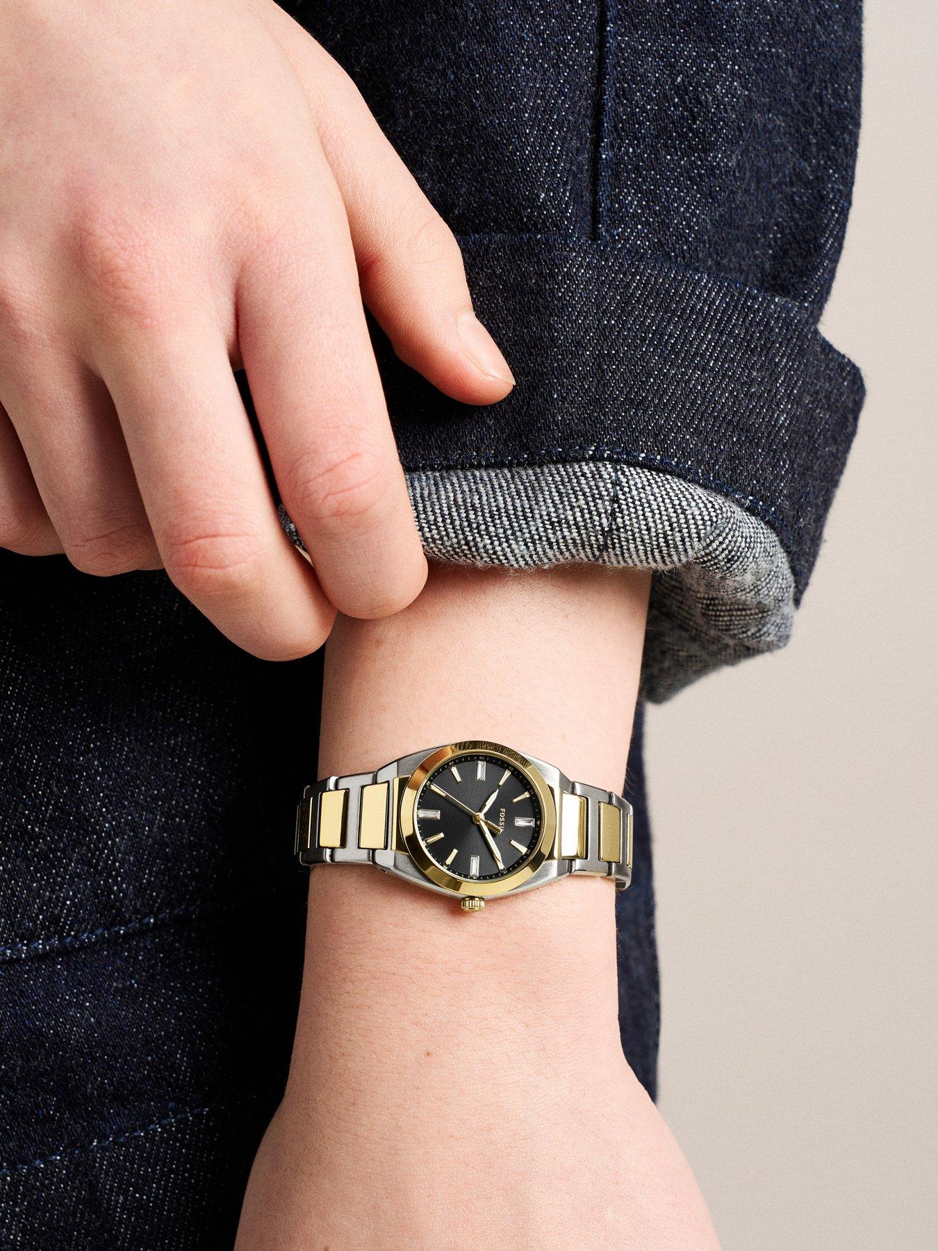Image 7 of 7 of Fossil Everett Three-Hand Two-Tone Stainless Steel Watch