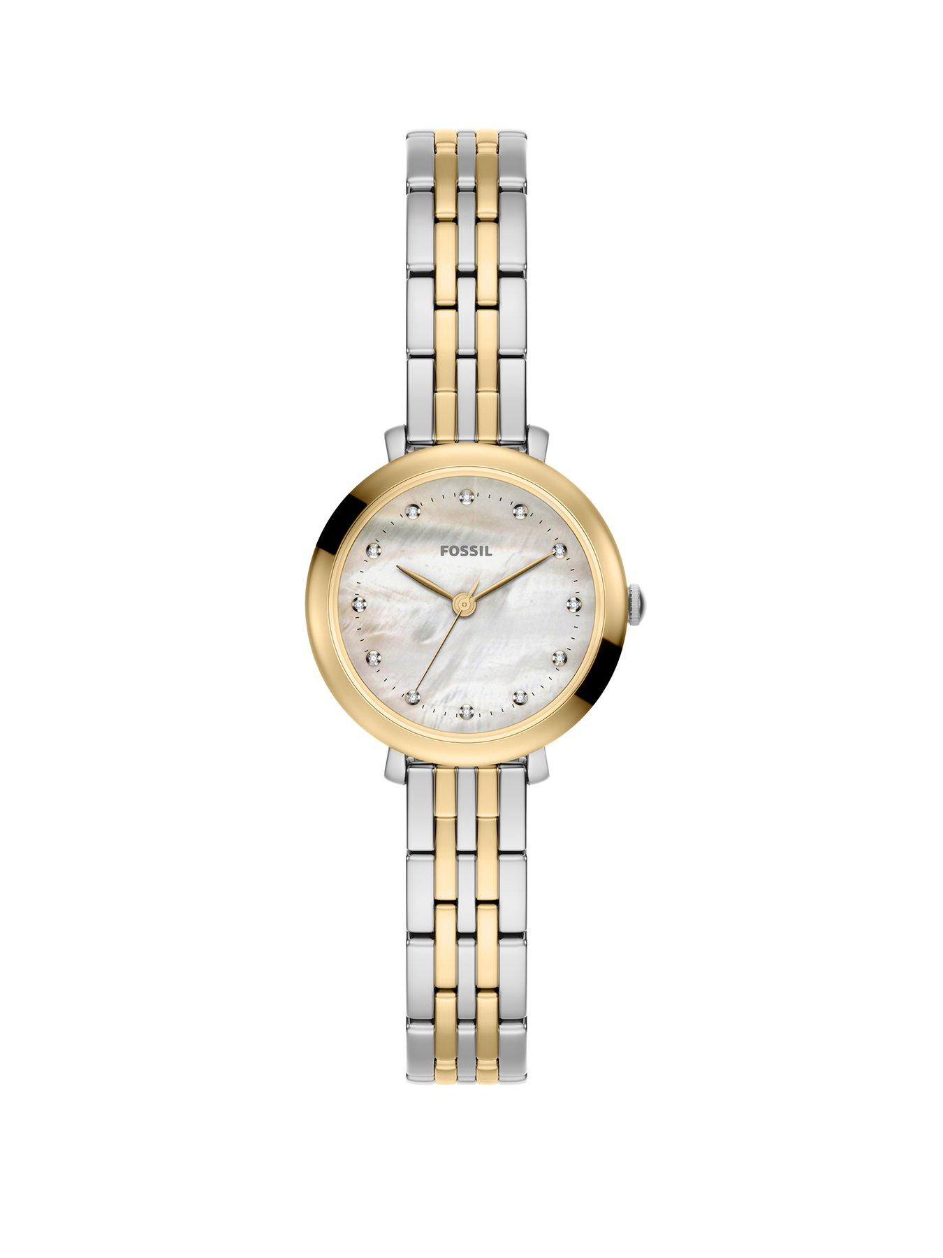 Fossil Fossil Women's Jacqueline Three-Hand Two-Tone Stainless Steel Watch, ES5500