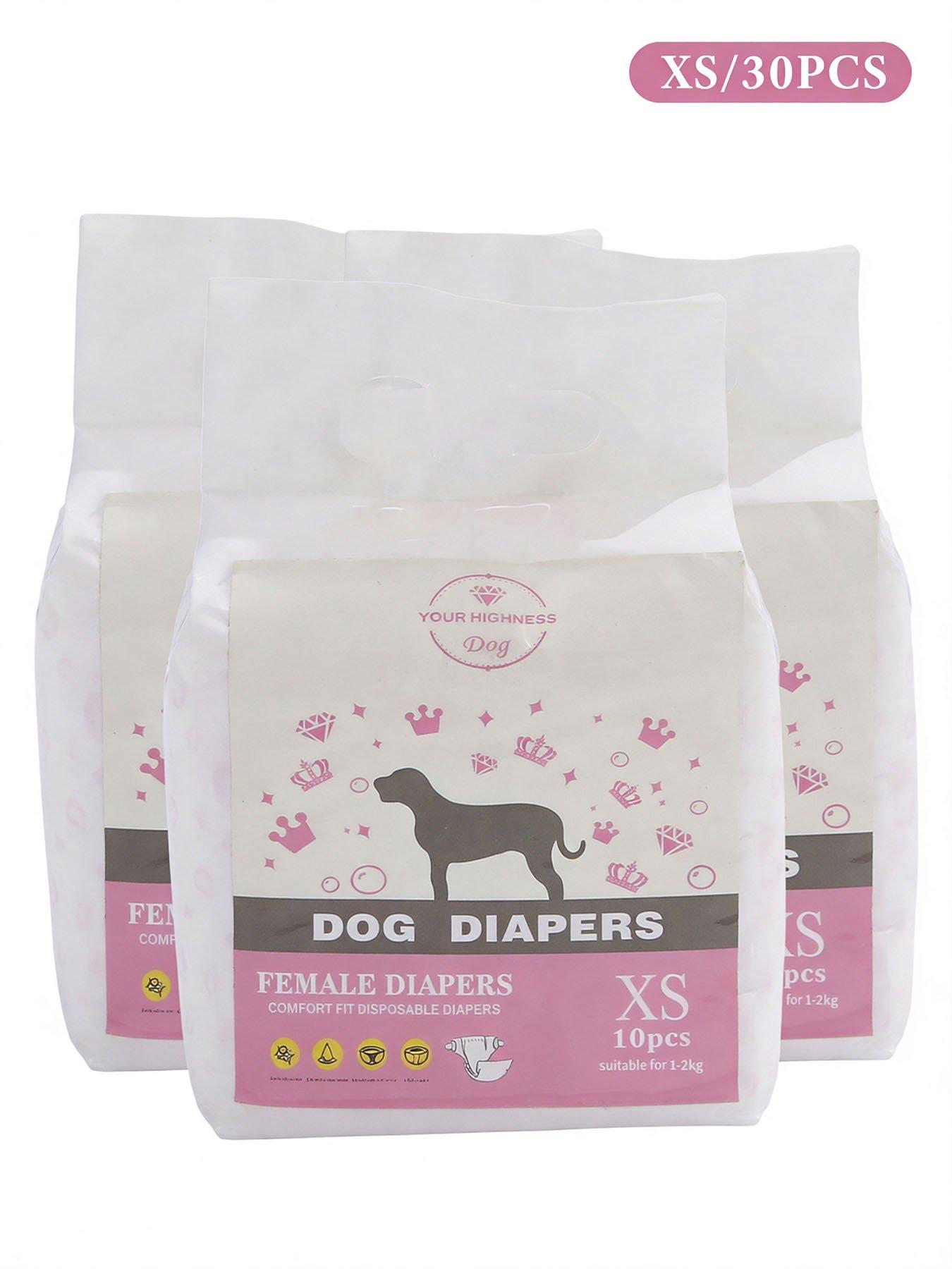 Image 7 of 7 of Living and Home 30Pcs All-absorb Disposable Female Dog Diapers XS