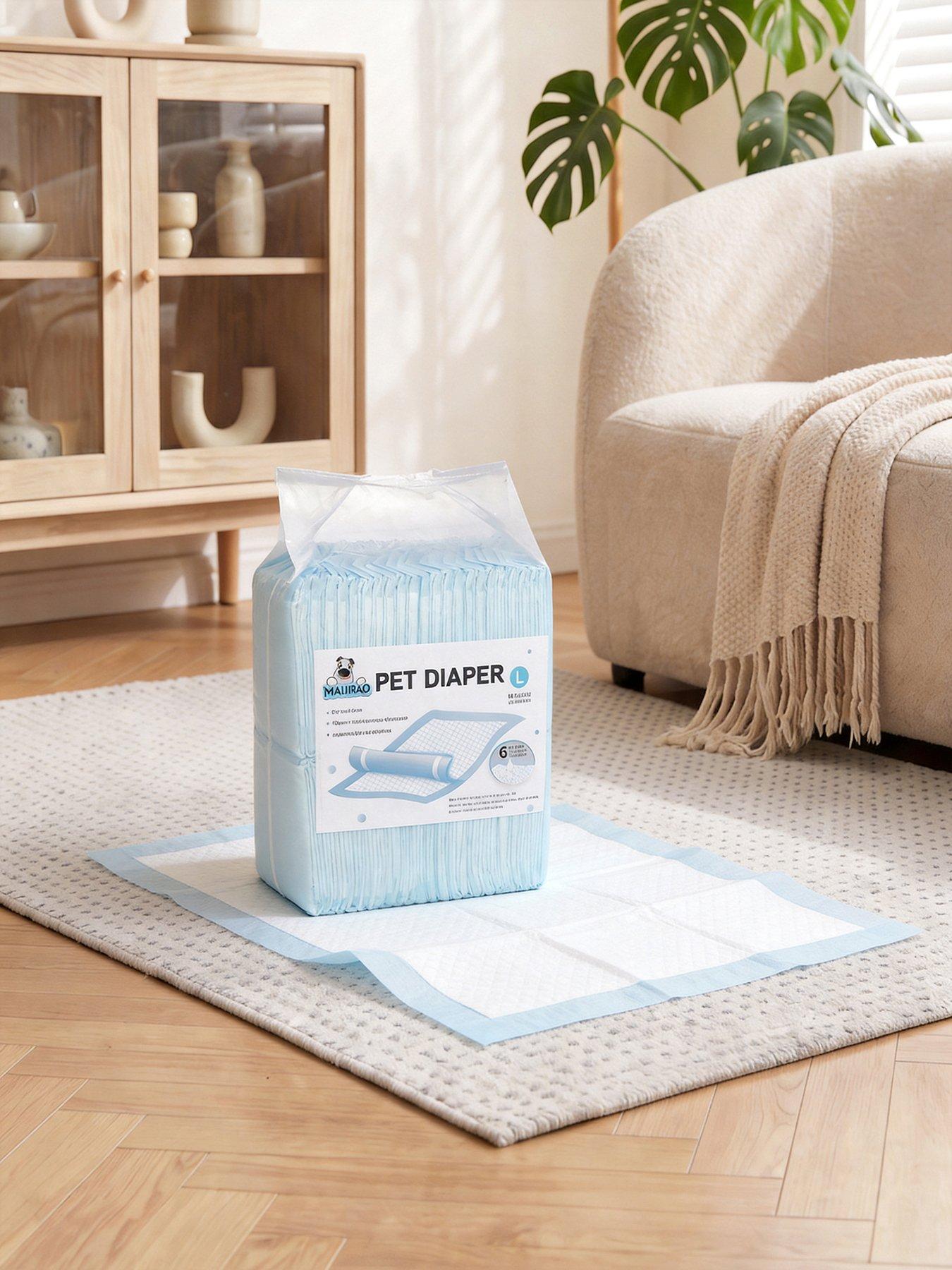 Living and Home 40Pcs Disposable Pet Toilet Training Pads Animal Hygiene Pads 60 x 60 cm