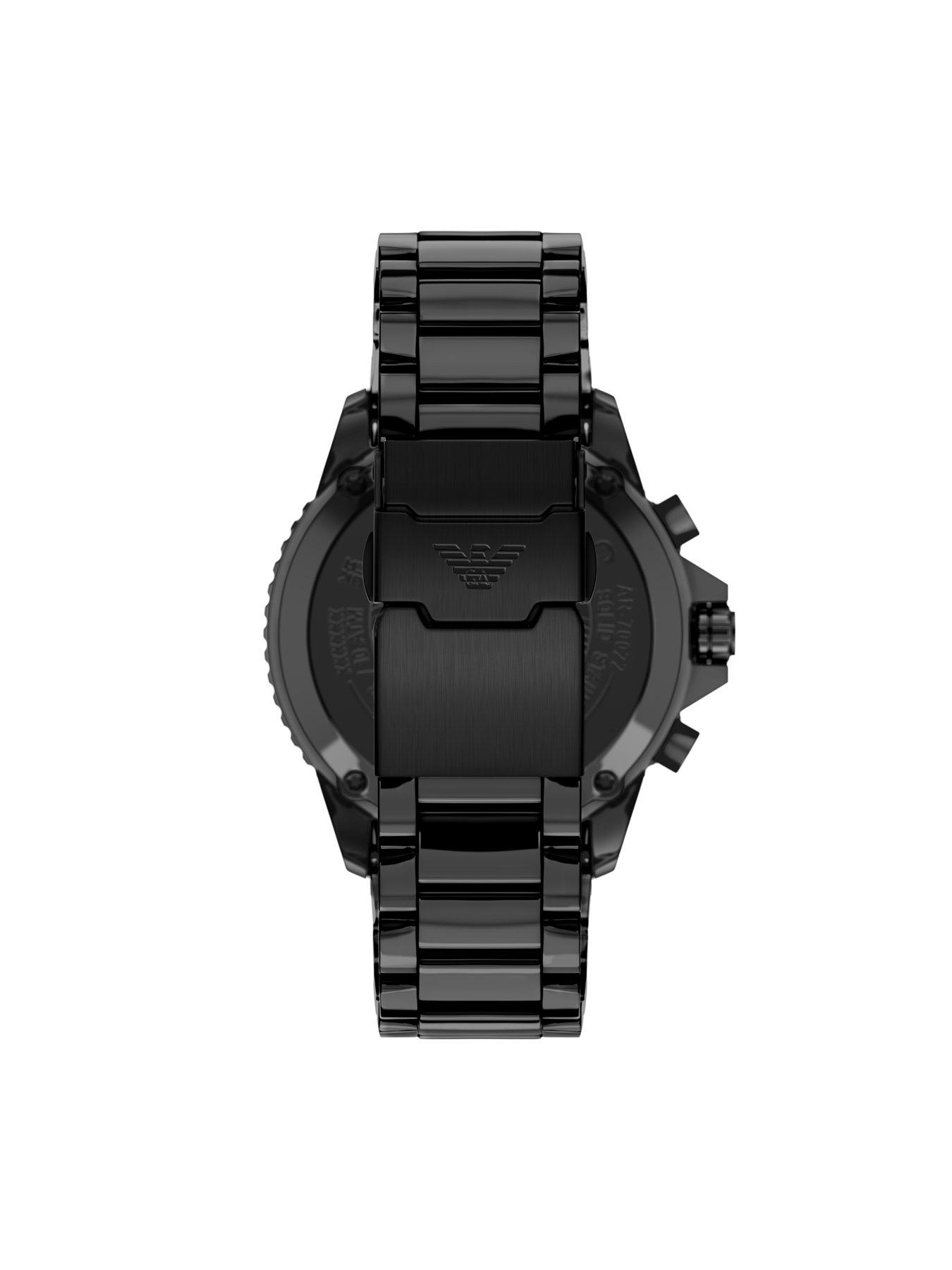 Image 2 of 7 of Emporio Armani Chronograph Black Ceramic Watch (AR70022)