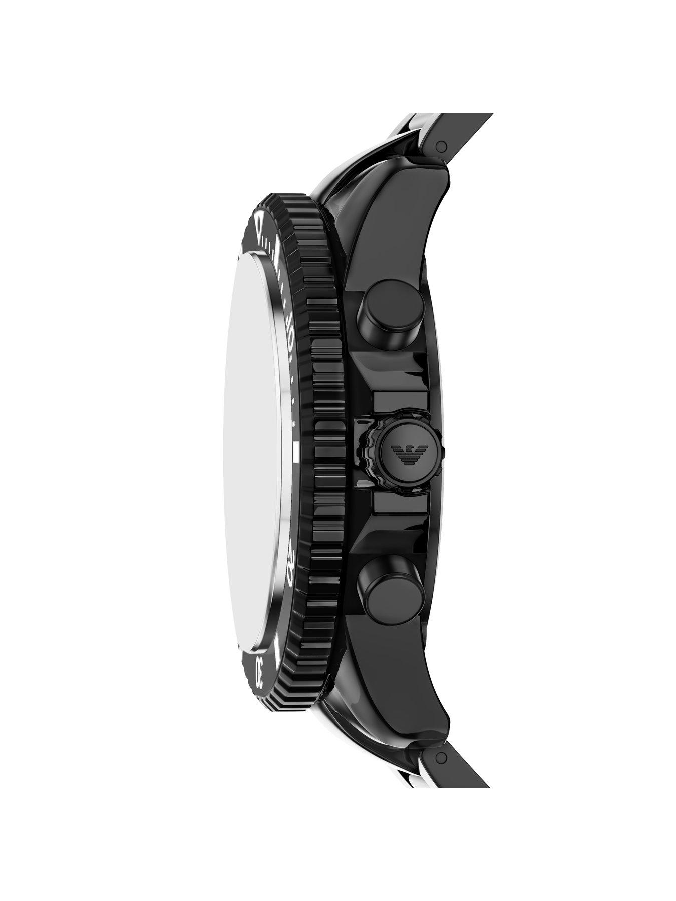 Image 5 of 7 of Emporio Armani Chronograph Black Ceramic Watch (AR70022)