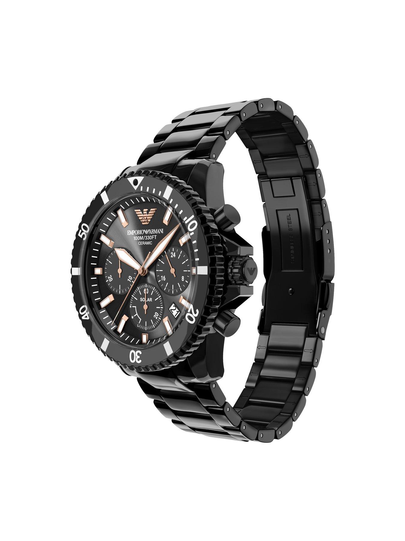 Image 6 of 7 of Emporio Armani Chronograph Black Ceramic Watch (AR70022)