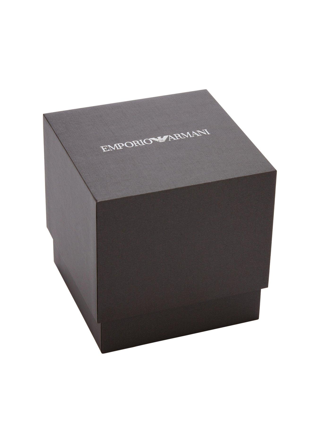 Image 7 of 7 of Emporio Armani Three-Hand Date Leather Watch (AR11834)