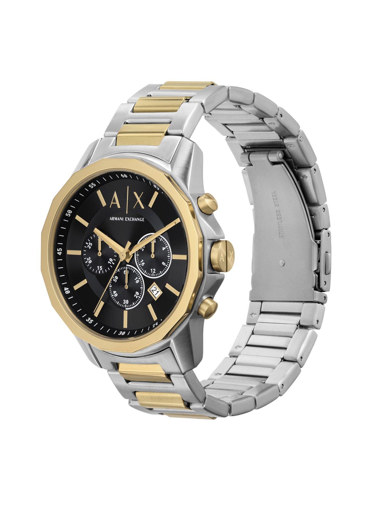 Image 6 of 6 of Armani Exchange Chronograph Watch and Bracelet Set