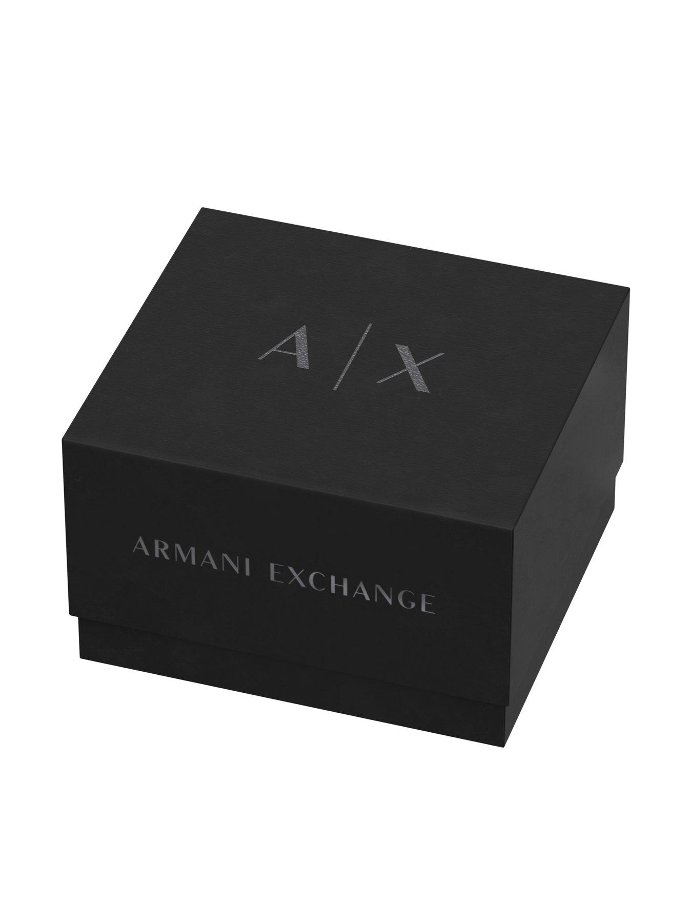 Image 7 of 7 of Armani Exchange Three-Hand Stainless Steel Watch and Bracelet Set (AX7182SET)