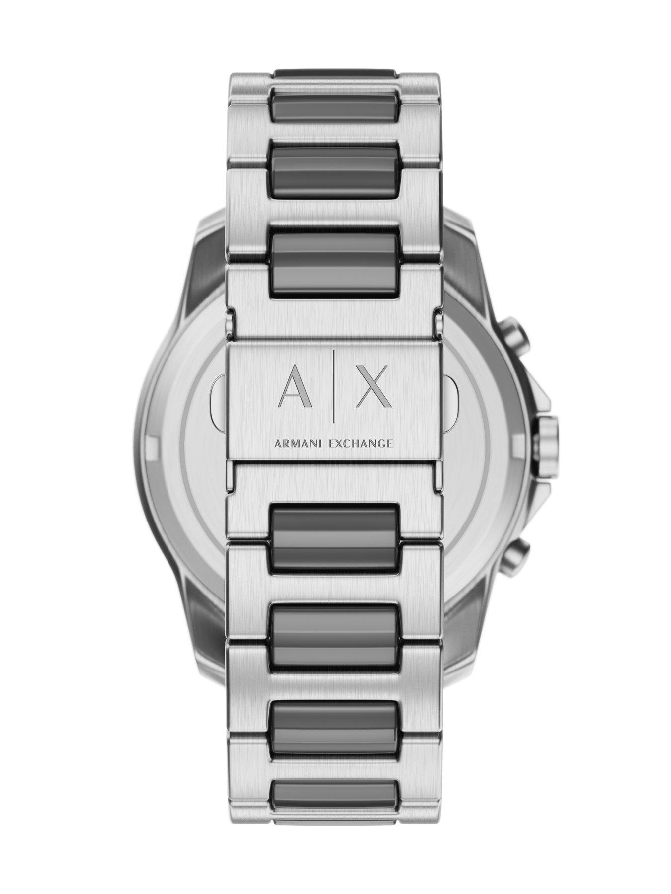 Image 4 of 7 of Armani Exchange Chronograph Two-Tone Stainless Steel Watch and Interchangeable Strap Set (AX7181SET)