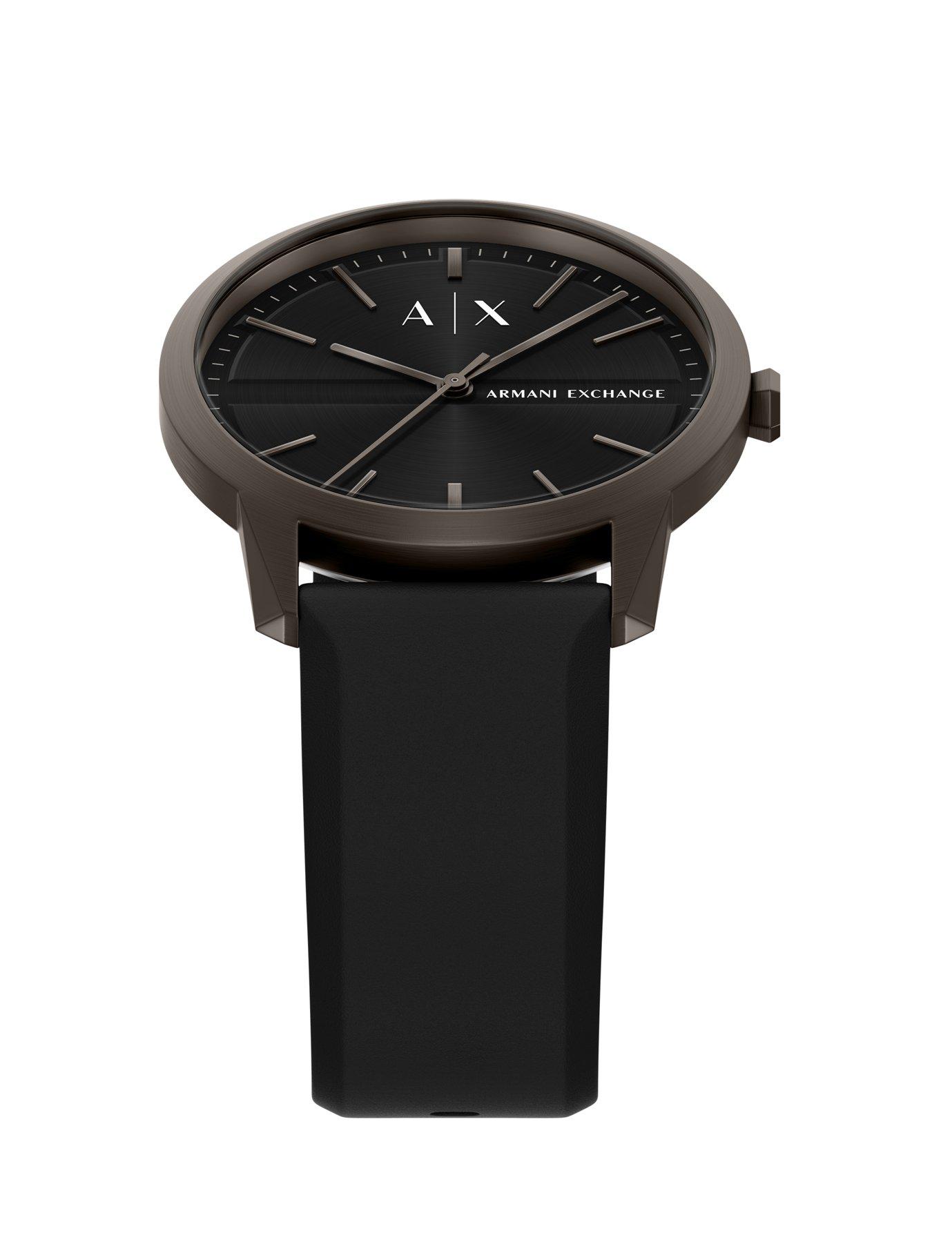 Image 5 of 7 of Armani Exchange Men's Three-Hand Black Silicone Watch, AX2652
