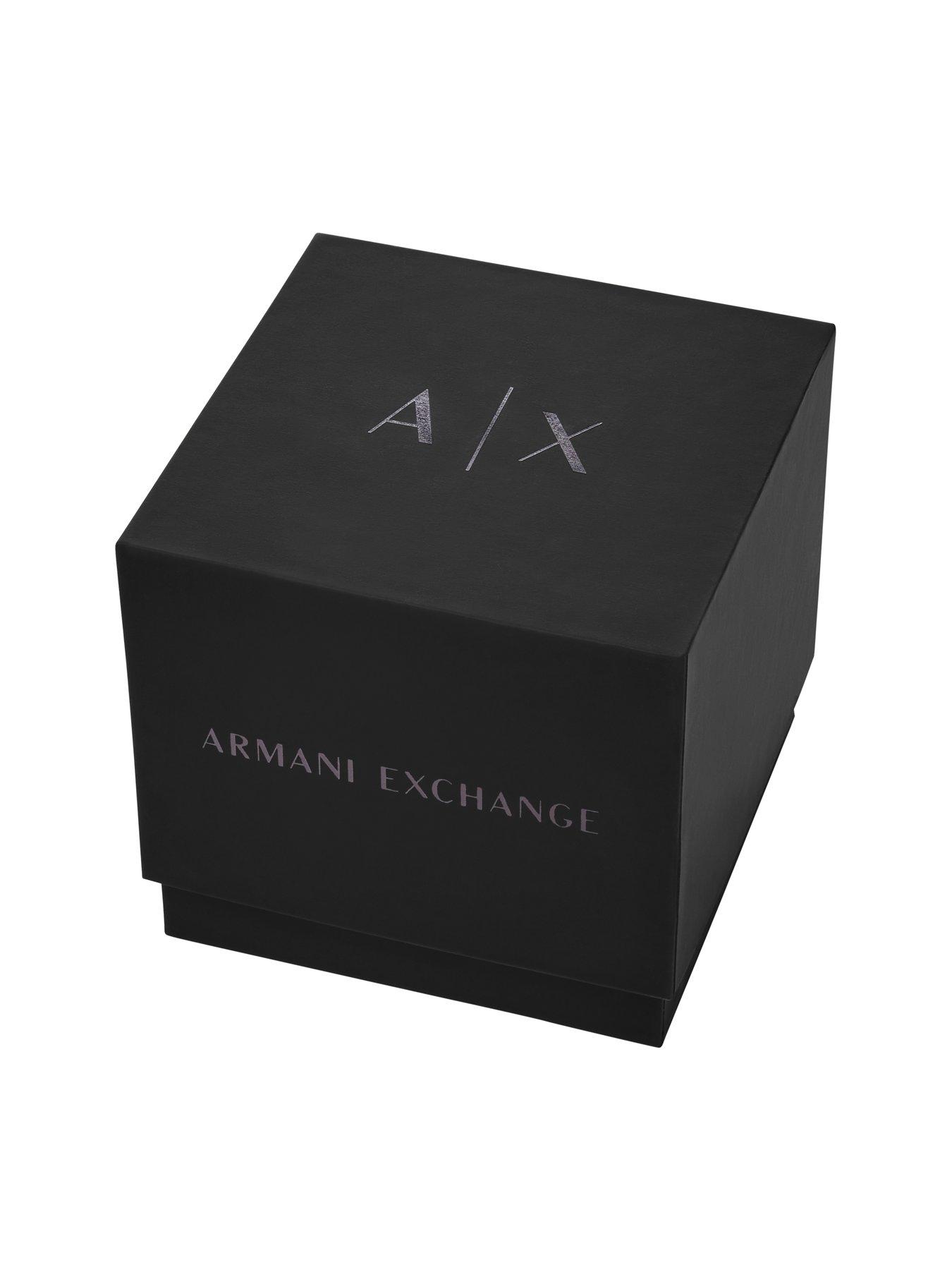 Image 7 of 7 of Armani Exchange Men's Three-Hand Black Silicone Watch, AX2652
