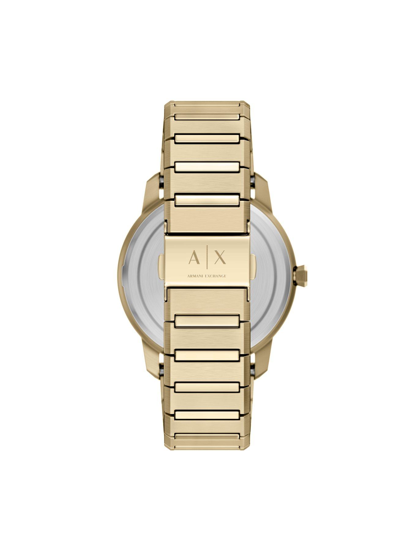 Image 2 of 7 of Armani Exchange Three-Hand Gold-Tone Stainless Steel Watch (AX2650)