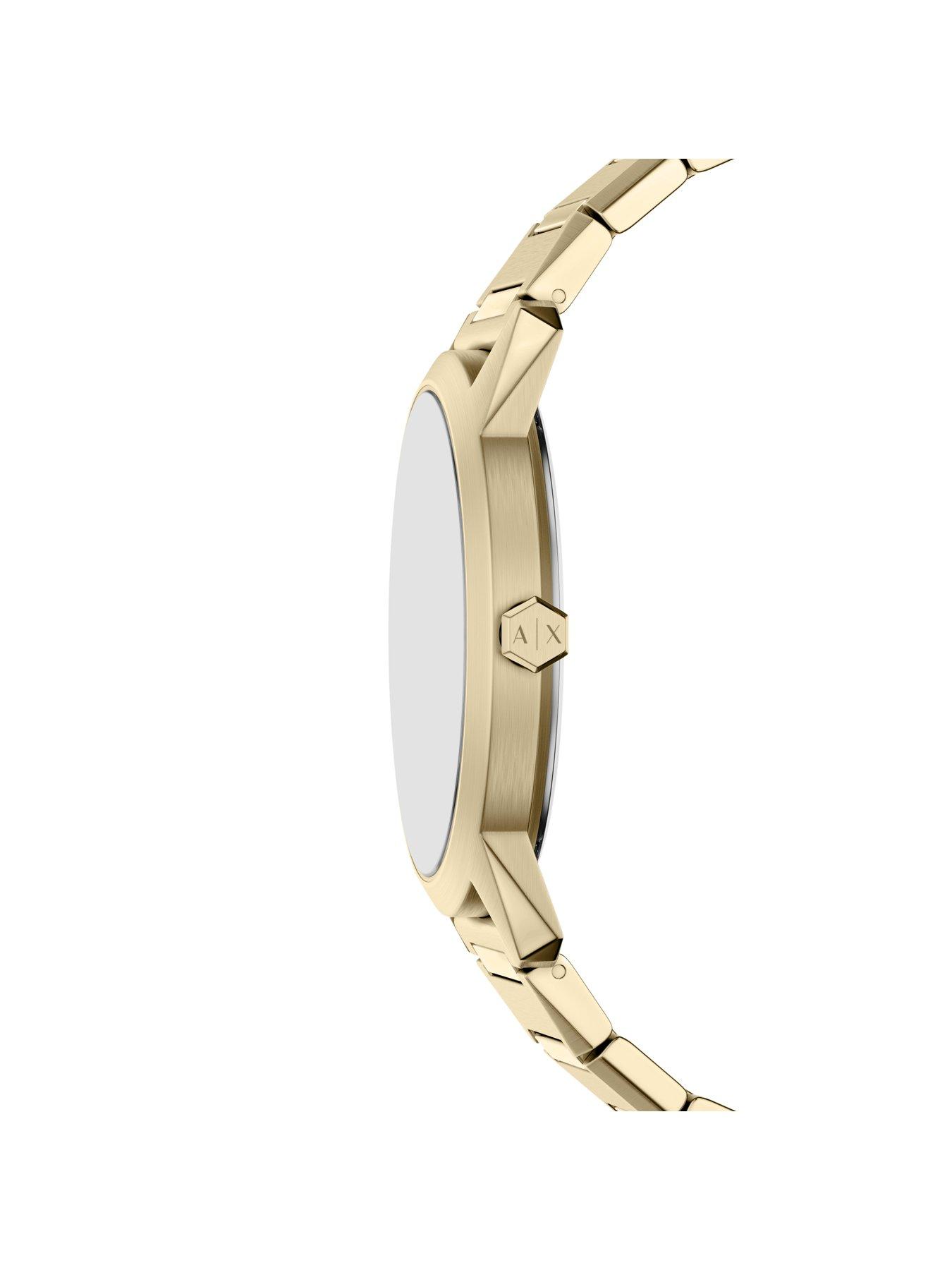 Image 4 of 7 of Armani Exchange Three-Hand Gold-Tone Stainless Steel Watch (AX2650)