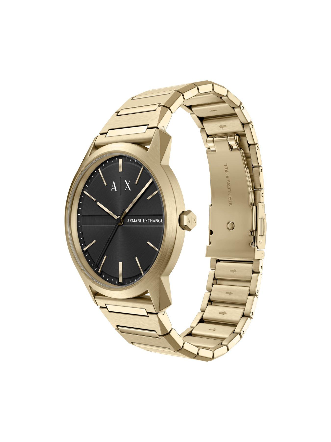Image 6 of 7 of Armani Exchange Three-Hand Gold-Tone Stainless Steel Watch (AX2650)