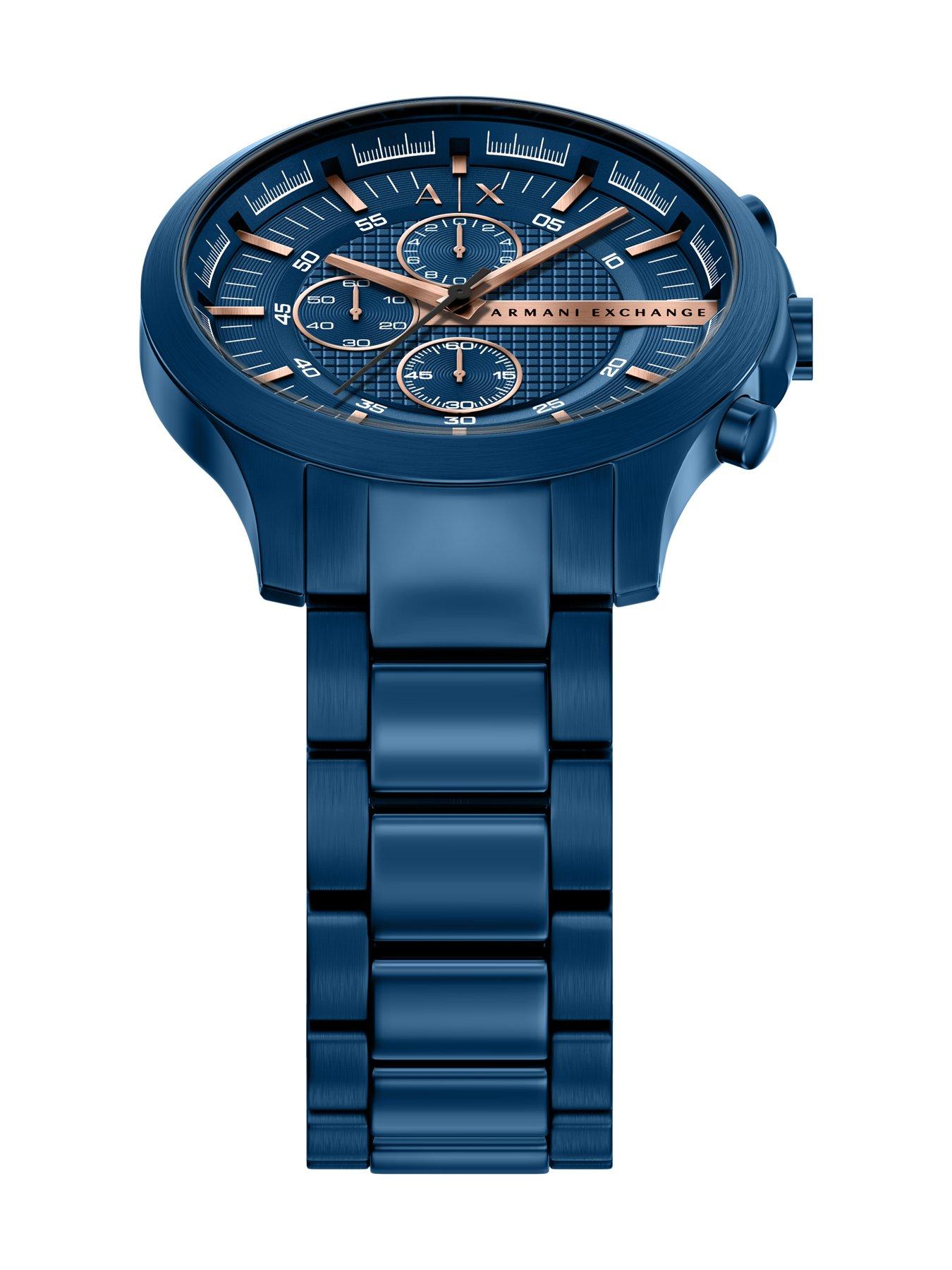 Image 2 of 7 of Armani Exchange Chronograph Blue Stainless Steel Watch (AX2468)