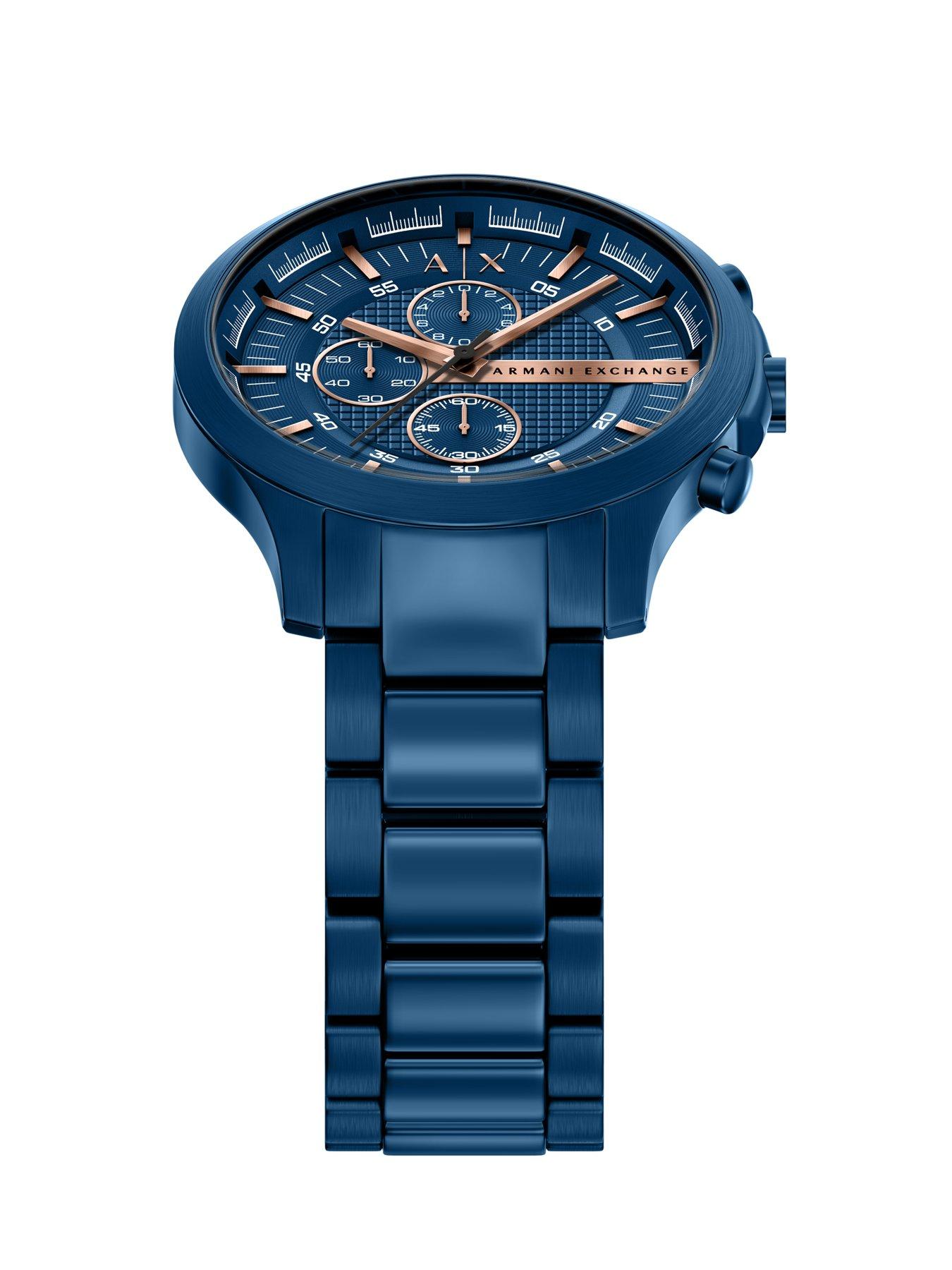 Image 5 of 7 of Armani Exchange Chronograph Blue Stainless Steel Watch (AX2468)