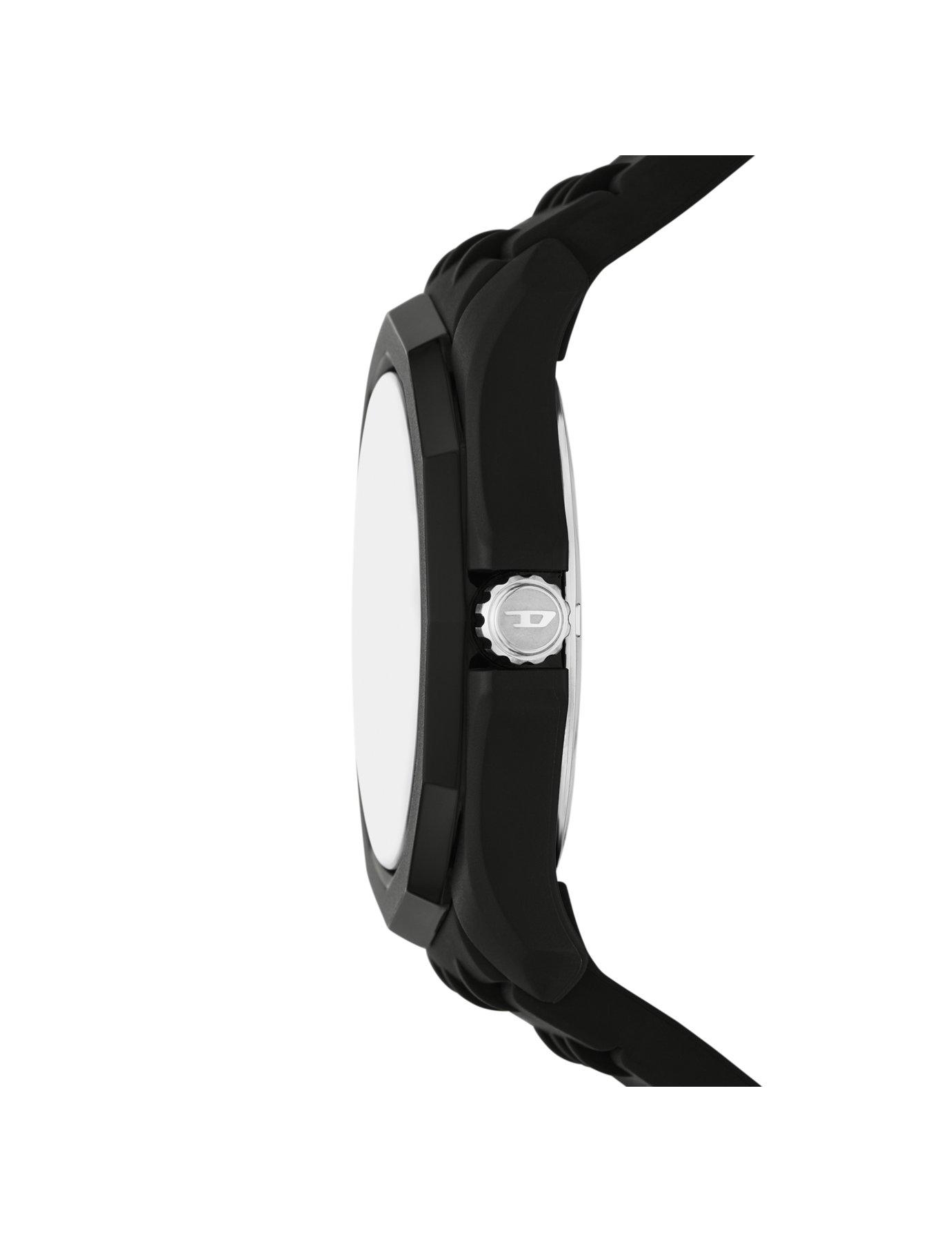 Image 4 of 5 of Diesel Stinger Three-Hand Black Silicone Watch (DZ2243)