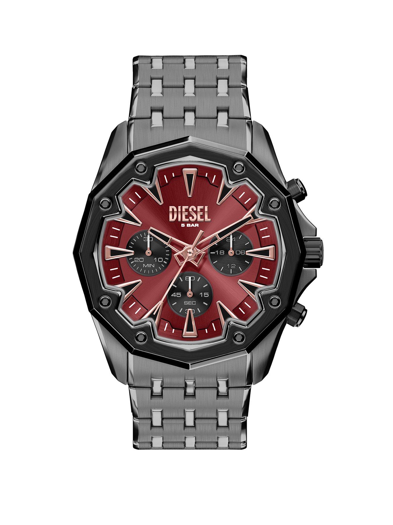 Diesel Men's Stinger Chronograph Gunmetal Stainless Steel Watch, DZ4715