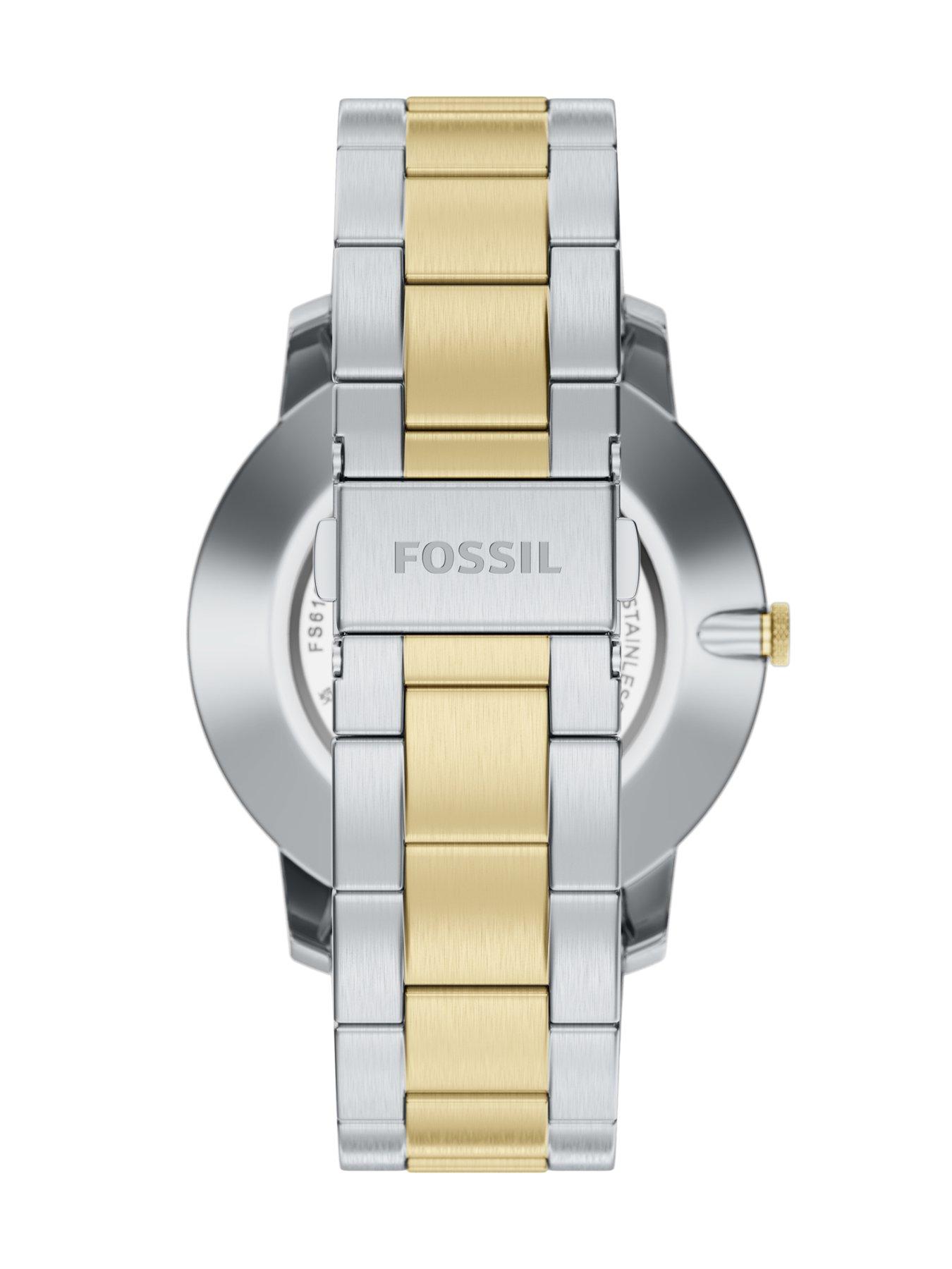 Image 2 of 7 of Fossil Men's Minimalist Three-Hand Two-Tone Stainless Steel Watch, FS6182
