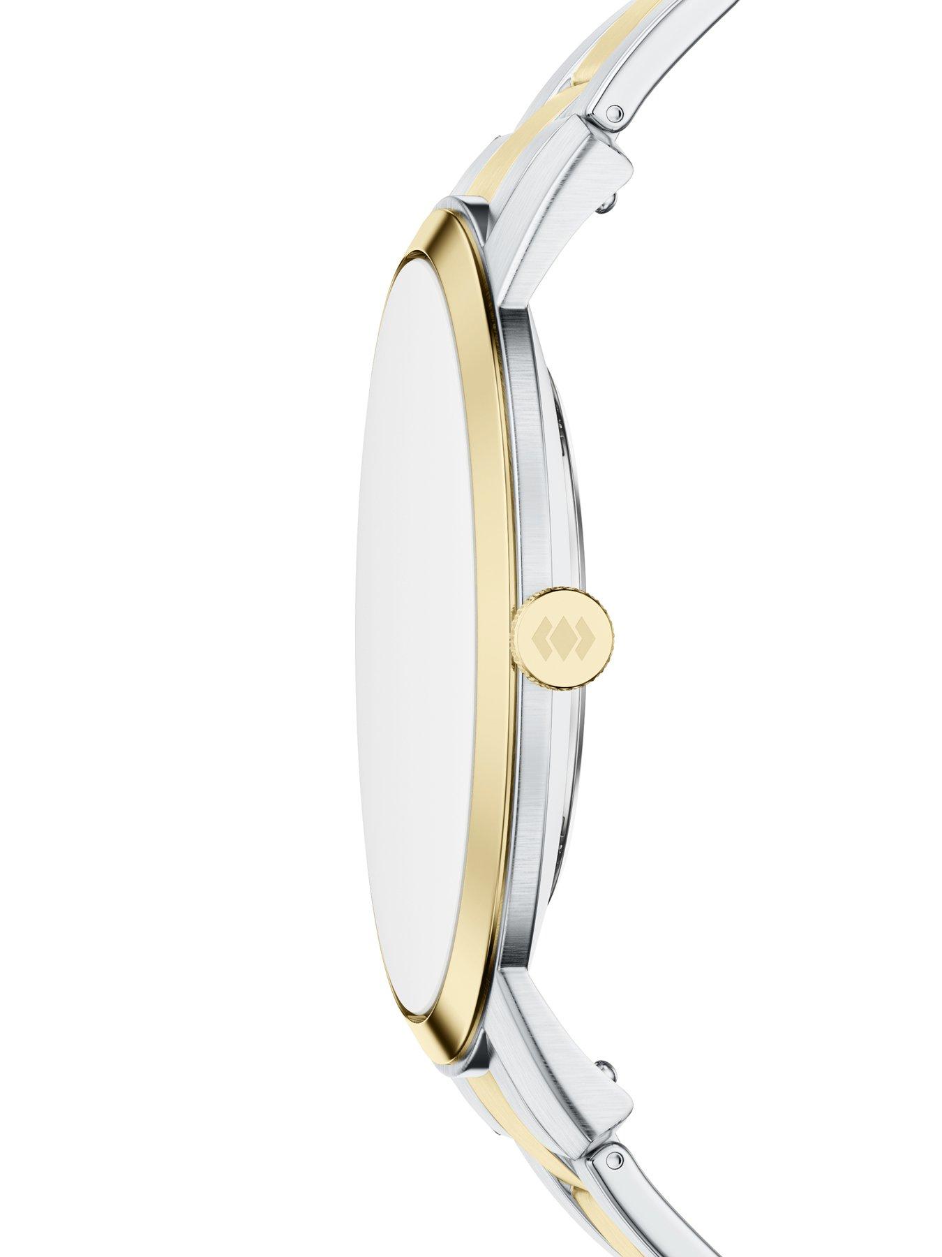 Image 4 of 7 of Fossil Men's Minimalist Three-Hand Two-Tone Stainless Steel Watch, FS6182