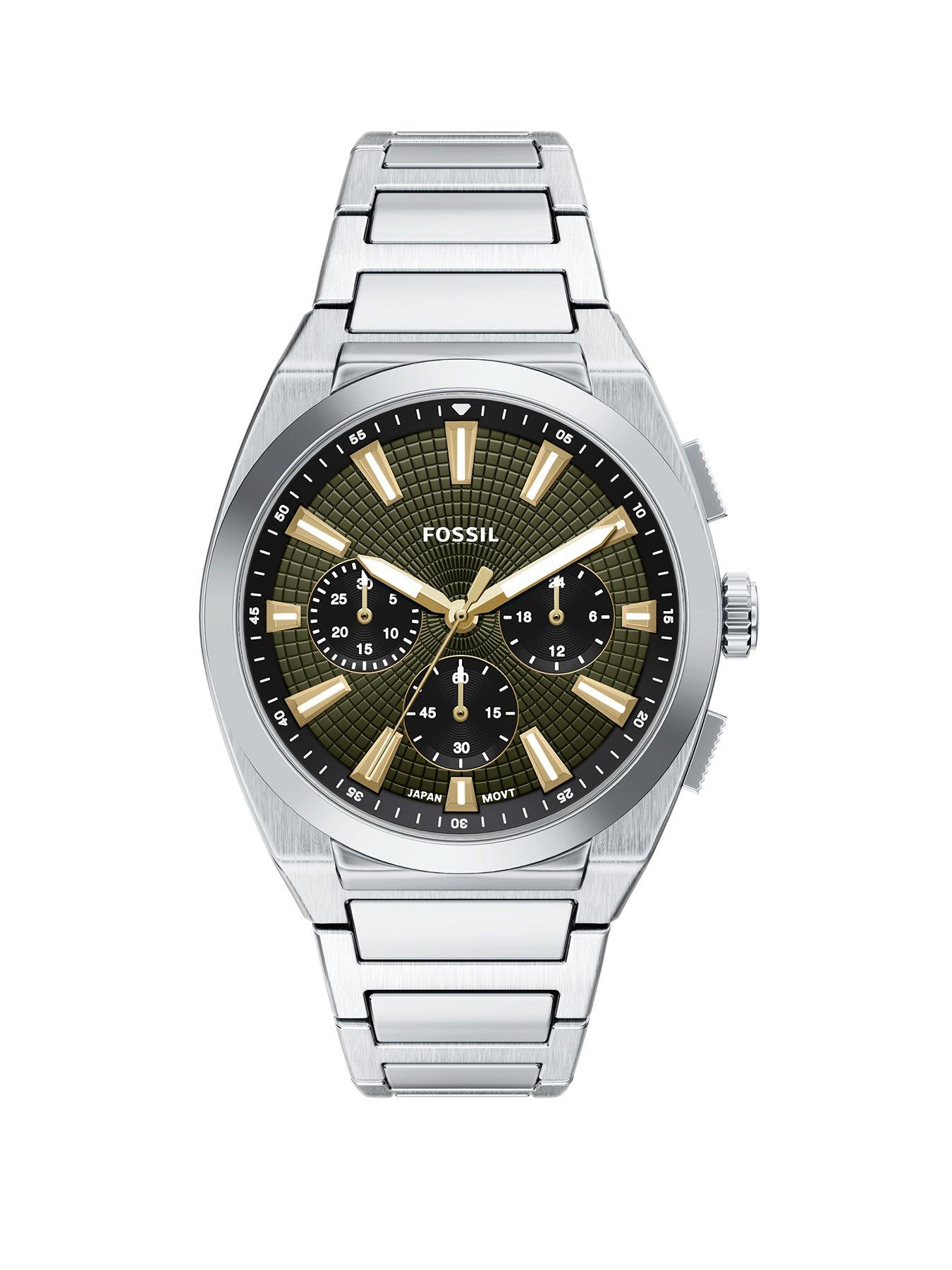 Fossil Fossil Men's Everett Chronograph Stainless Steel Watch, FS6183