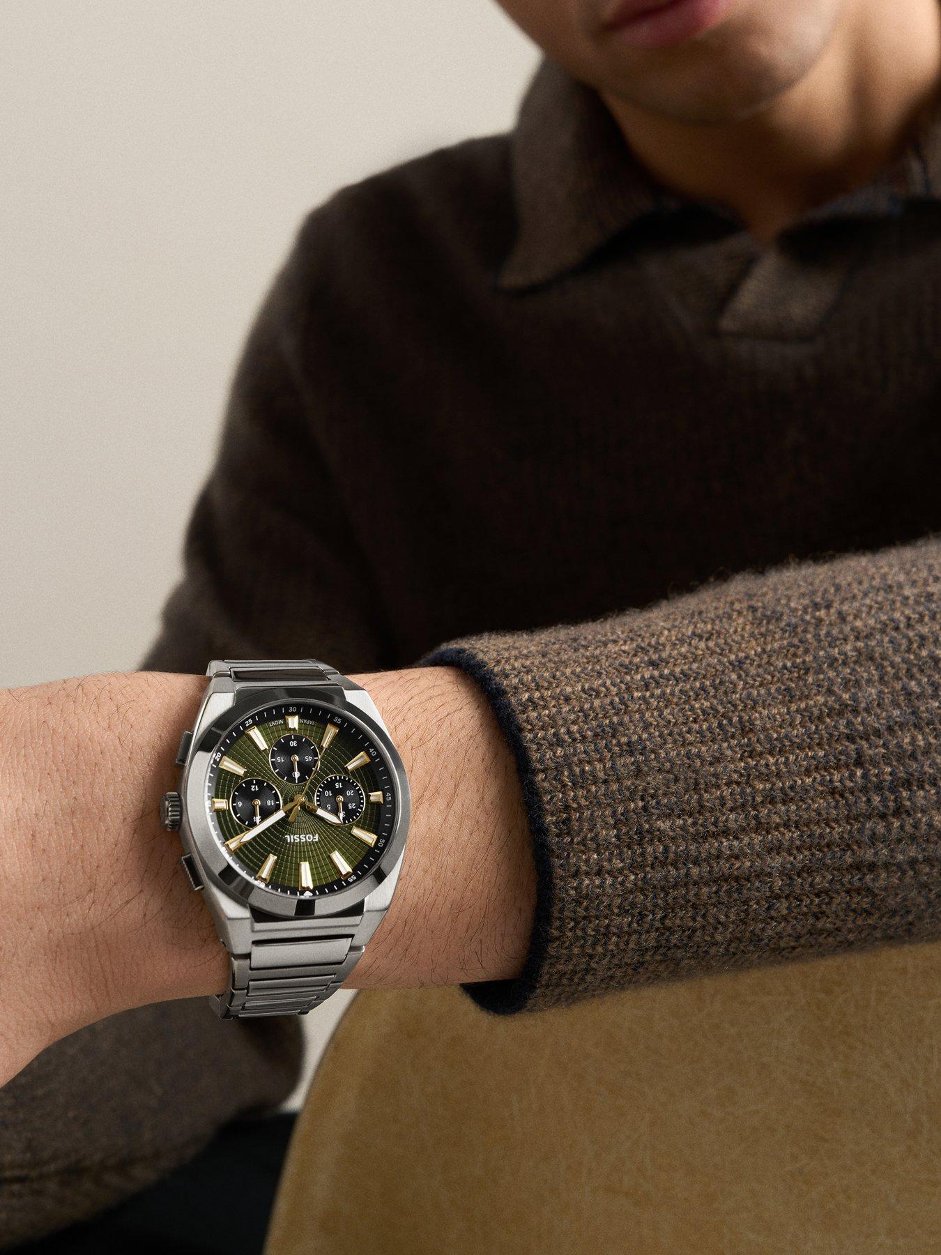 Image 7 of 7 of Fossil Men's Everett Chronograph Stainless Steel Watch, FS6183