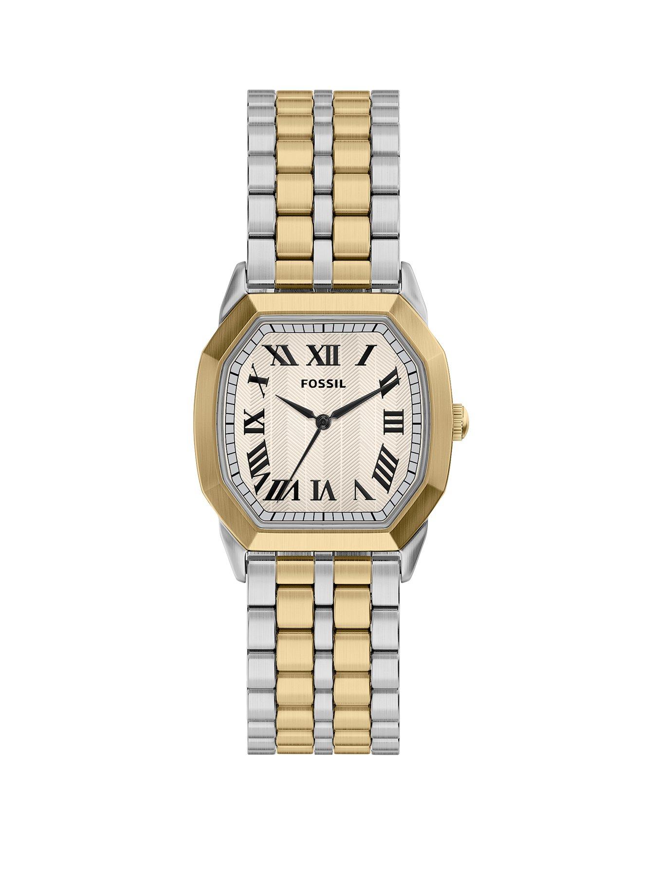 Image 1 of 7 of Fossil Men's Harlow Three-Hand Two-Tone Stainless Steel Watch, FS6212