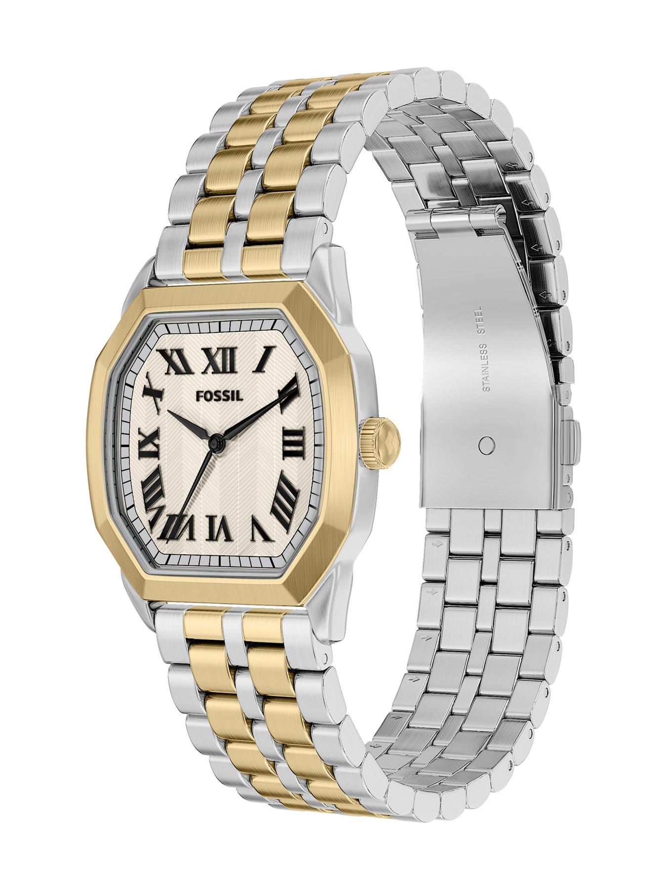 Image 6 of 7 of Fossil Men's Harlow Three-Hand Two-Tone Stainless Steel Watch, FS6212
