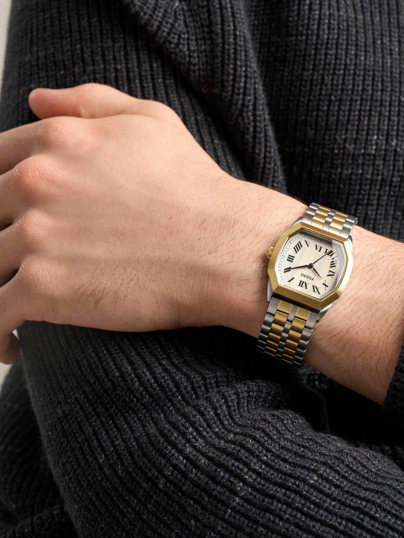 Image 7 of 7 of Fossil Men's Harlow Three-Hand Two-Tone Stainless Steel Watch, FS6212