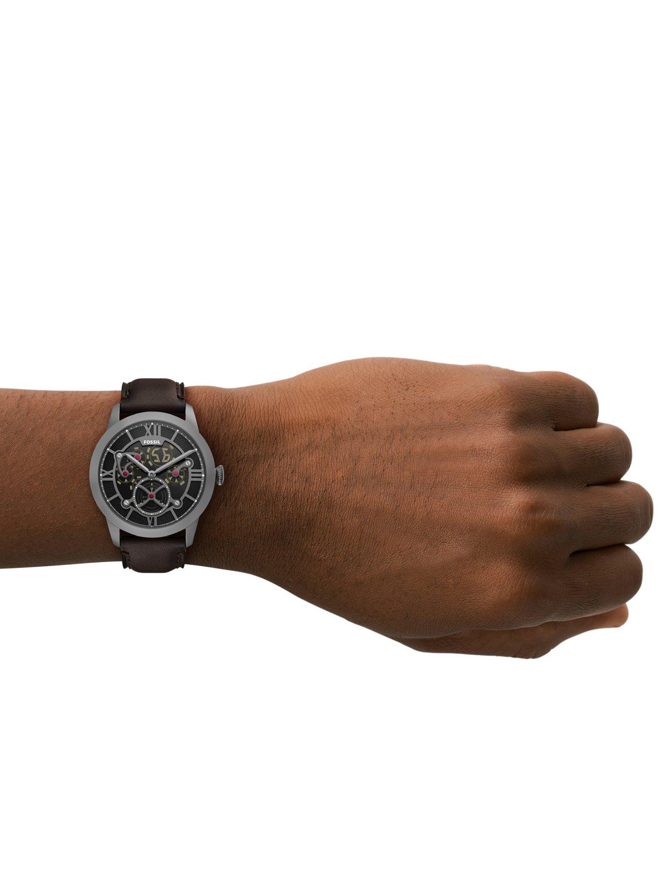 Image 3 of 6 of Fossil Men's Townsman Big Tic Two-Tone Leather Watch, FS6191