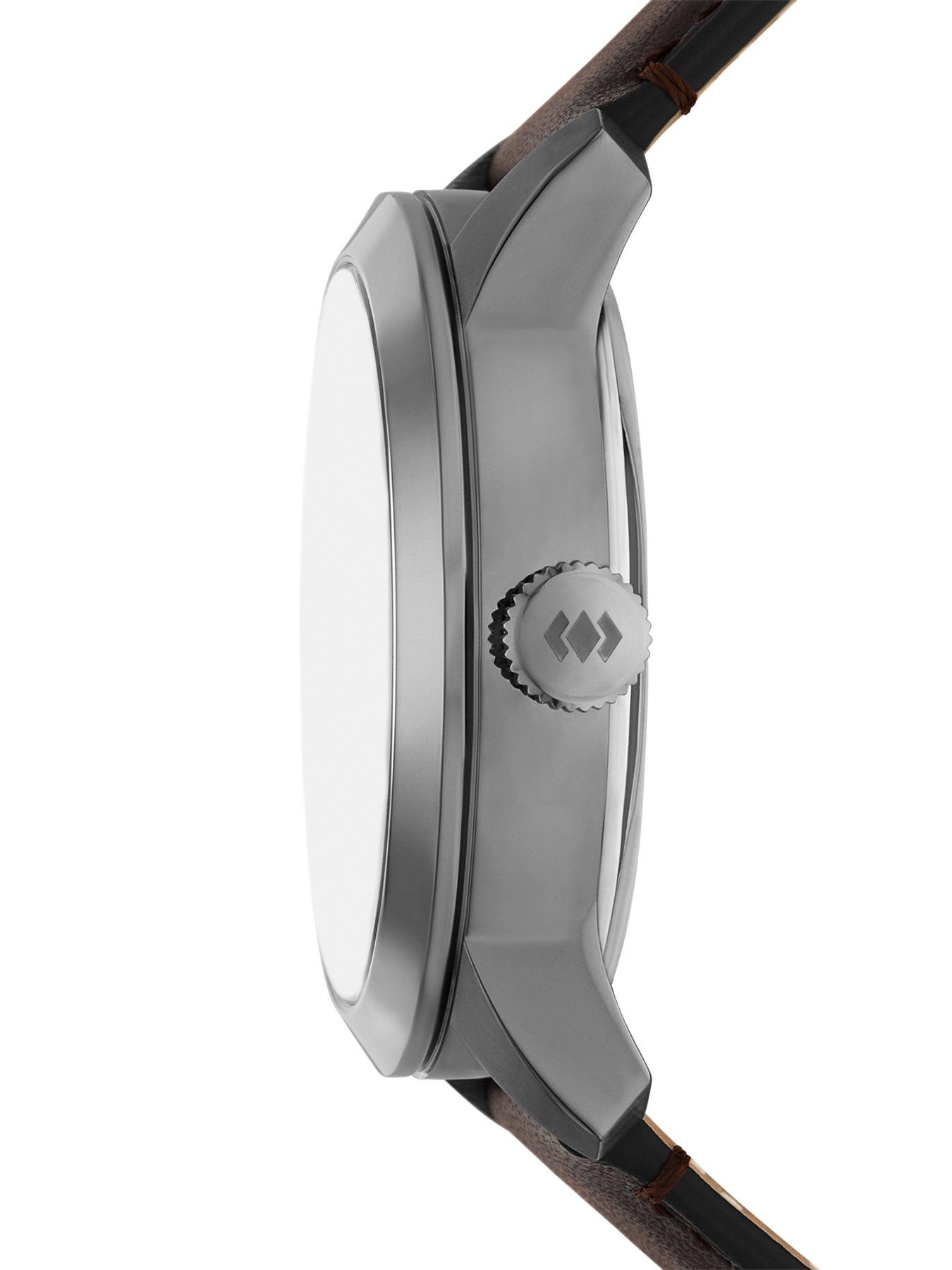 Image 4 of 6 of Fossil Men's Townsman Big Tic Two-Tone Leather Watch, FS6191