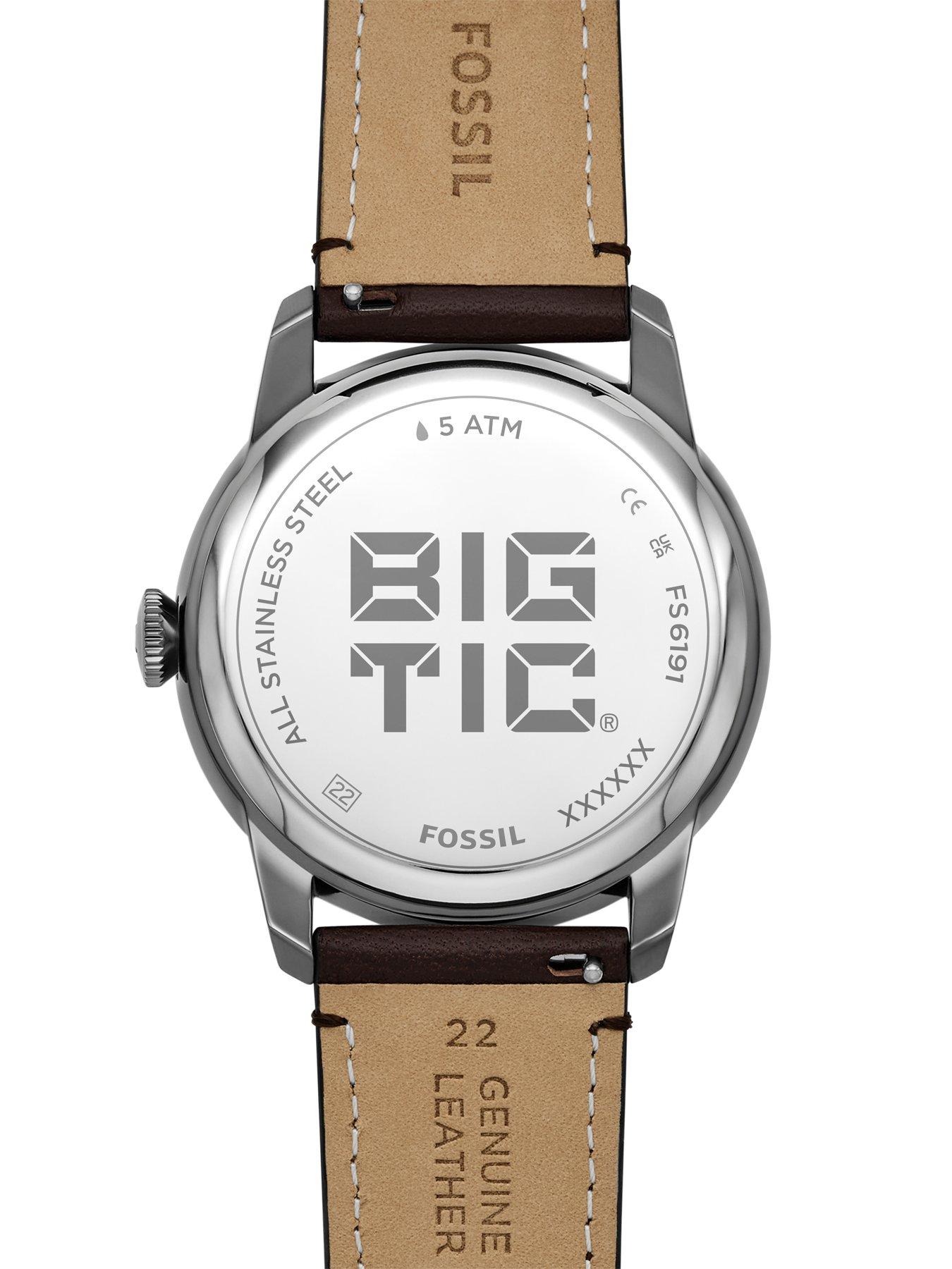 Image 5 of 6 of Fossil Men's Townsman Big Tic Two-Tone Leather Watch, FS6191