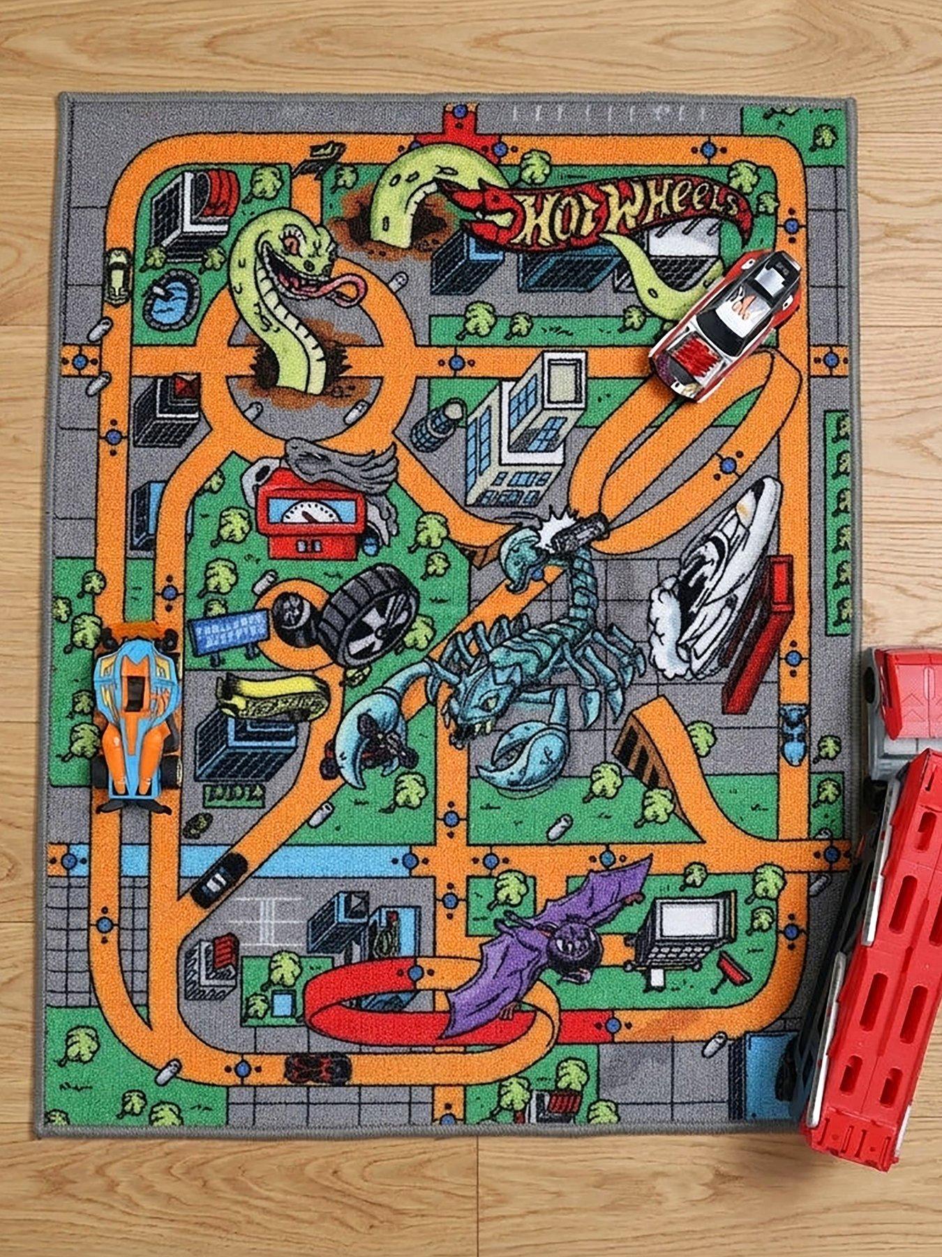Hot Wheels Travel Digital Printed Rug