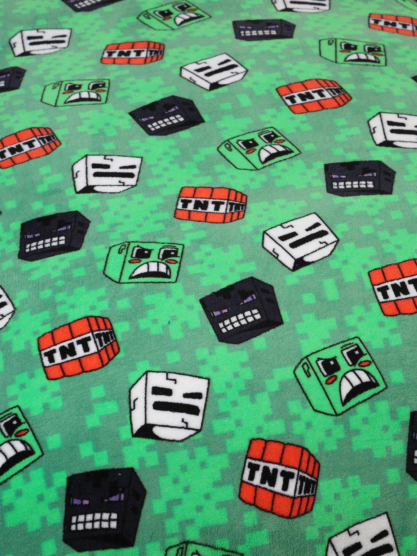 Image 3 of 6 of Minecraft Grounds Single Rotary Fleece Duvet