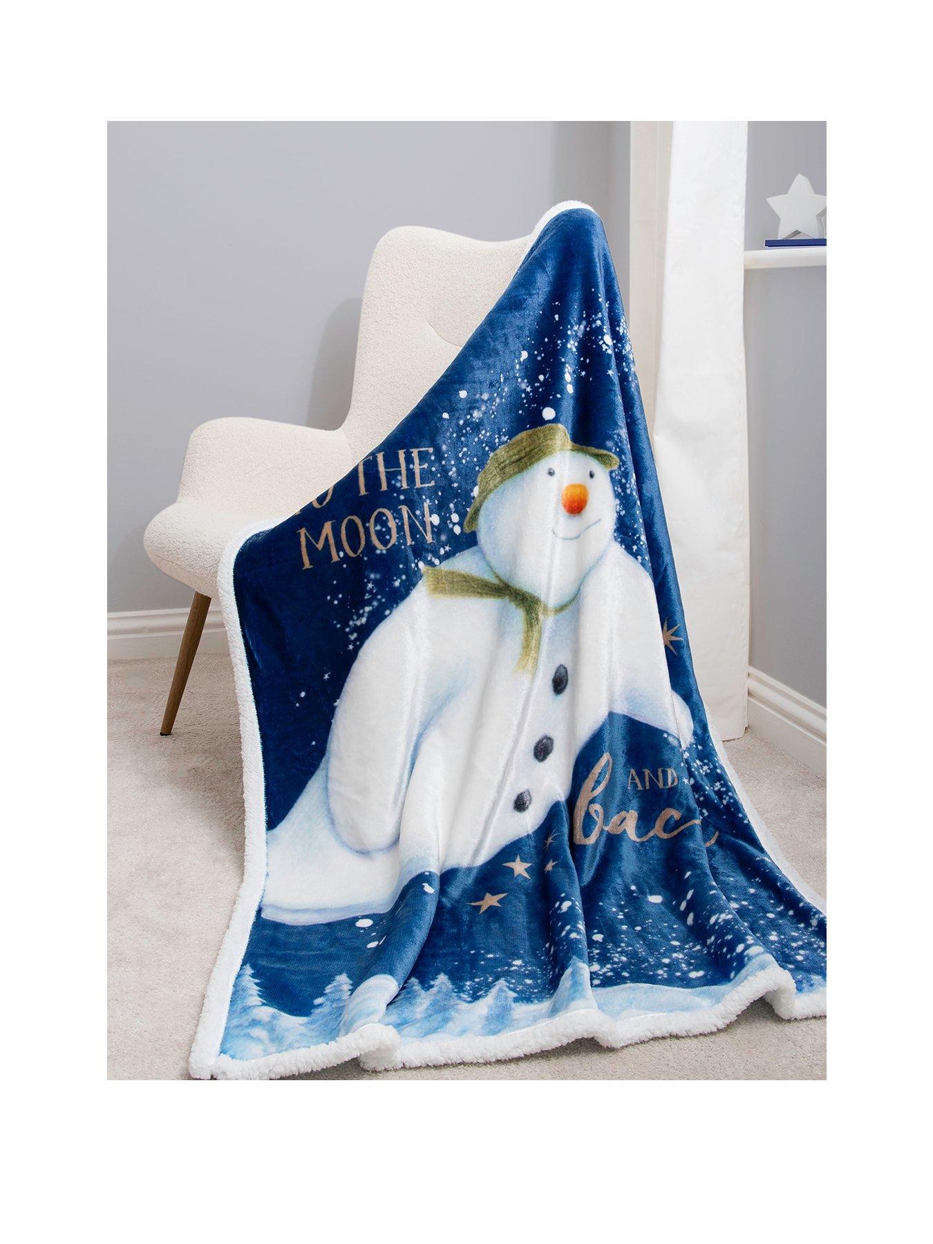 Image 1 of 7 of The Snowman Flurry Digital Sherpa Back Fleece