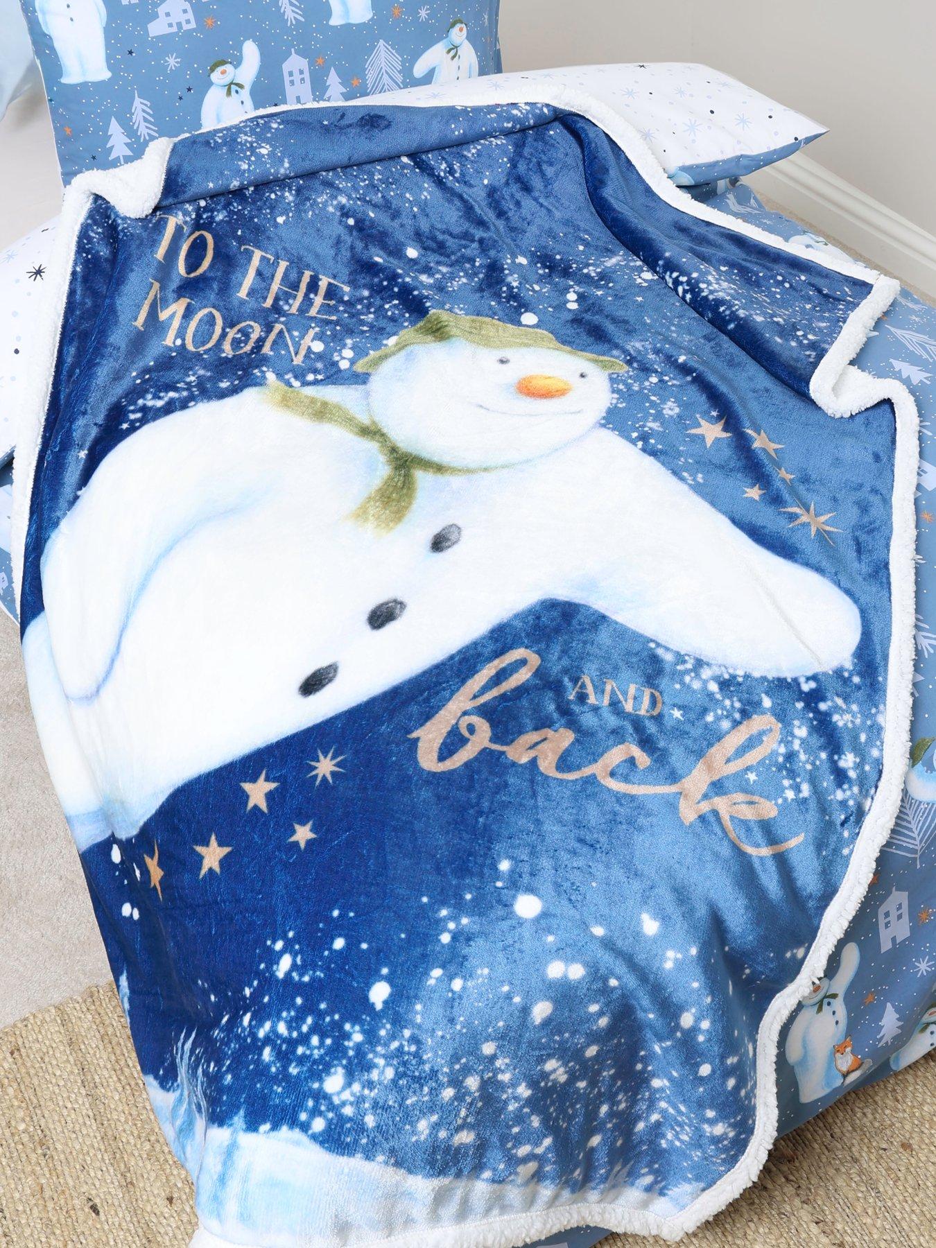 Image 7 of 7 of The Snowman Flurry Digital Sherpa Back Fleece
