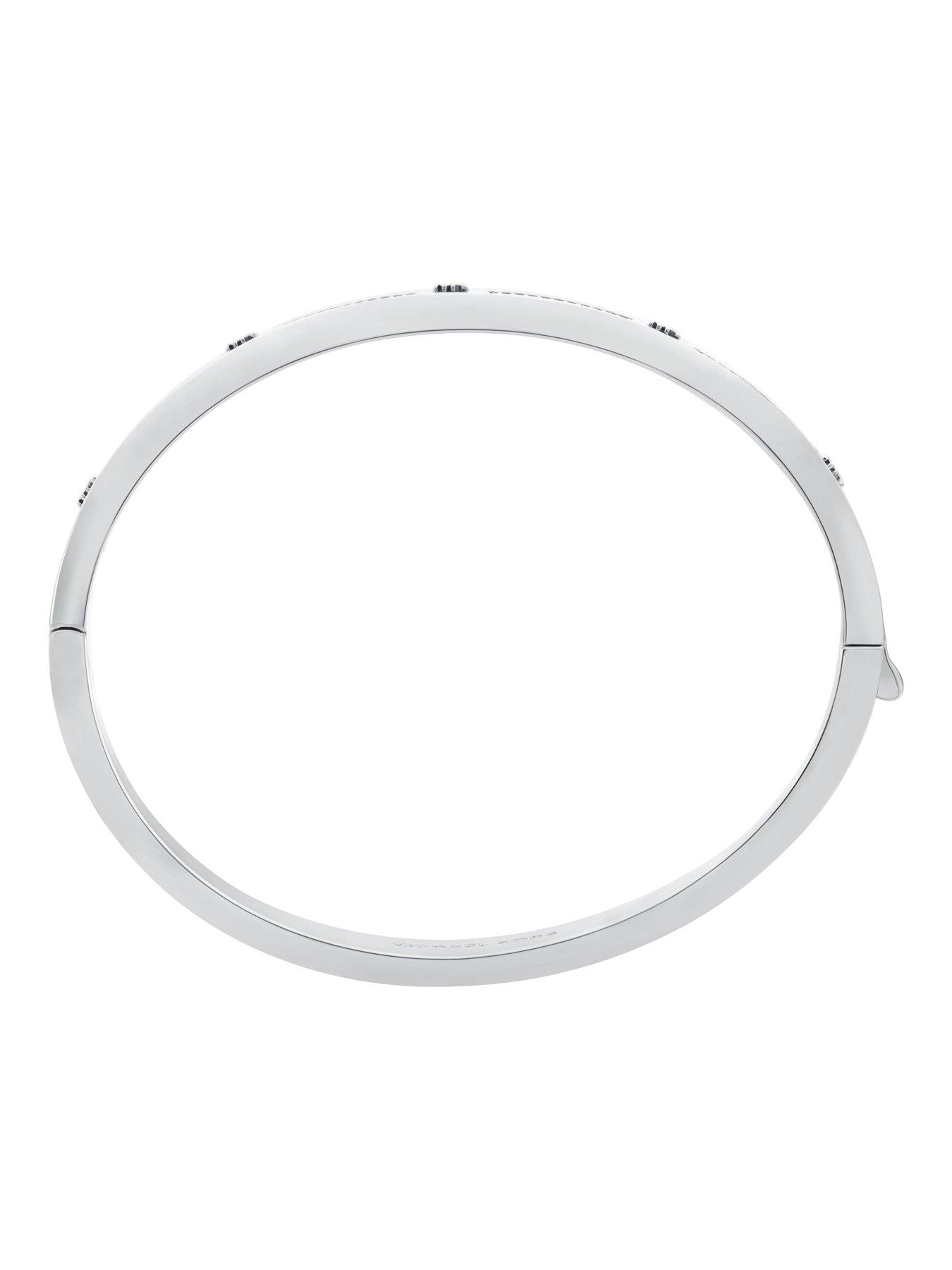 Image 3 of 4 of Michael Kors Women's Pave Logo Bangle Bracelet, MKJ8653040
