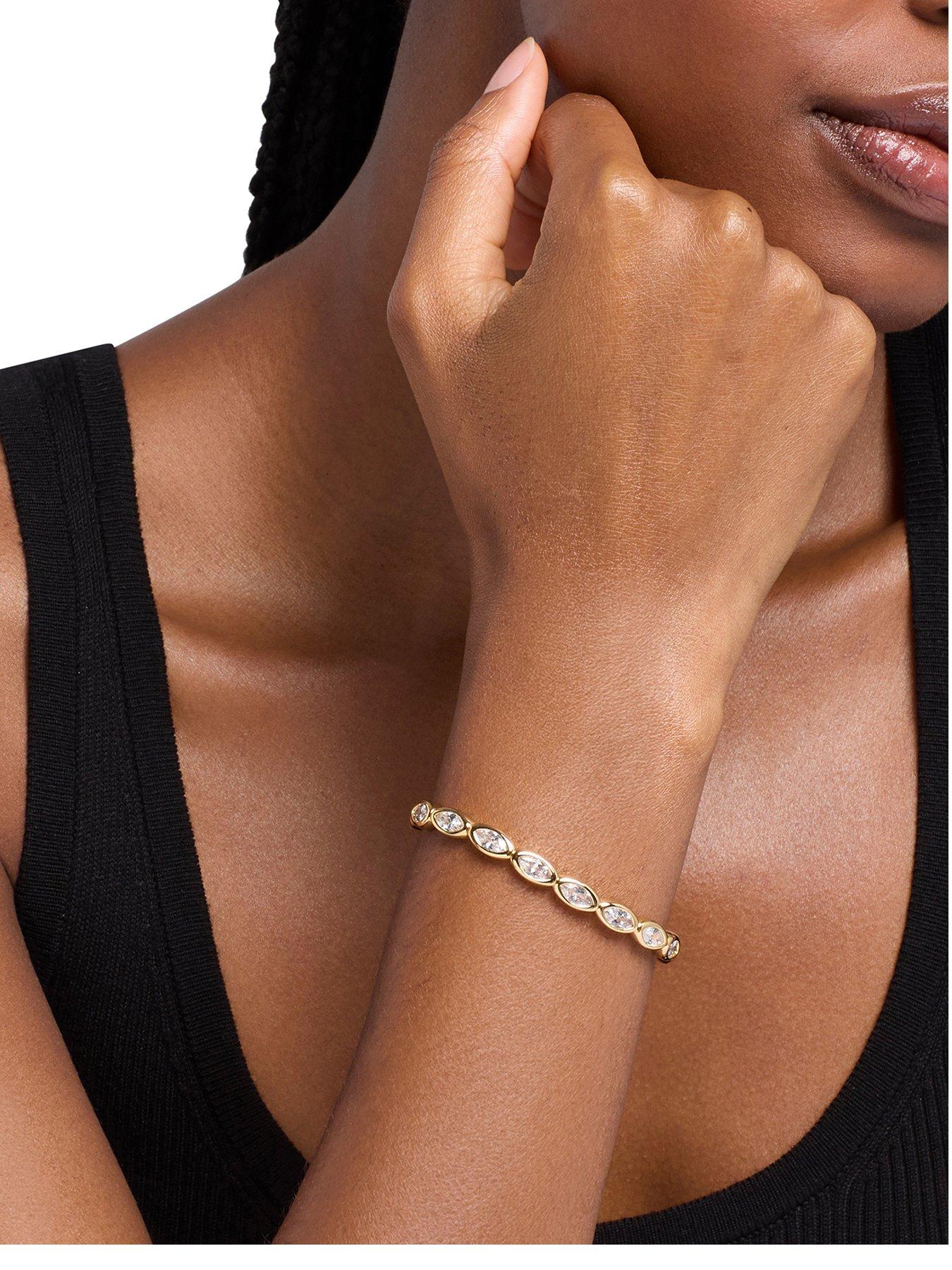 Michael Kors Women's Marquise Stretch Tennis Bracelet, MKJ8673710