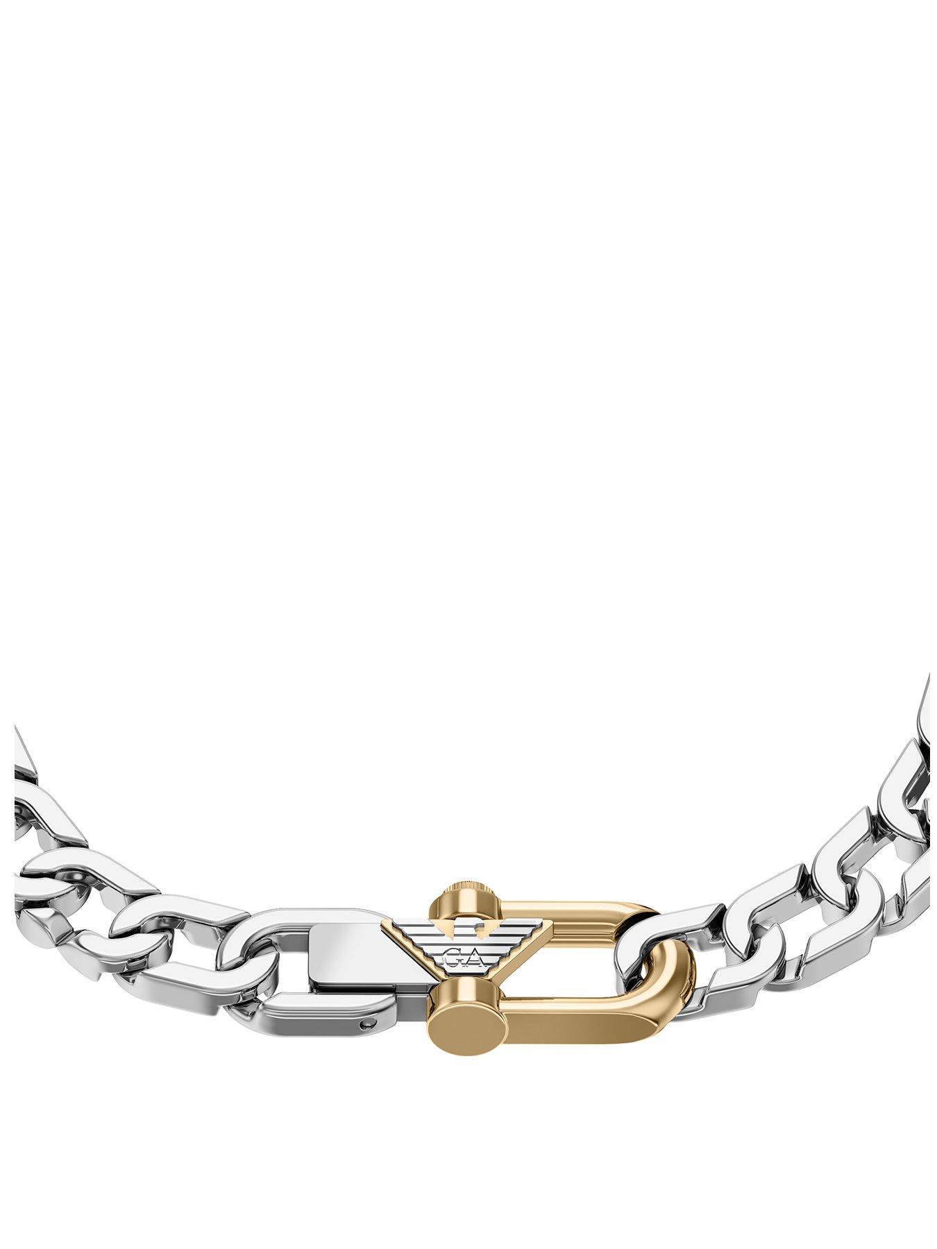 Image 1 of 4 of Emporio Armani Two-Tone Chain Bracelet