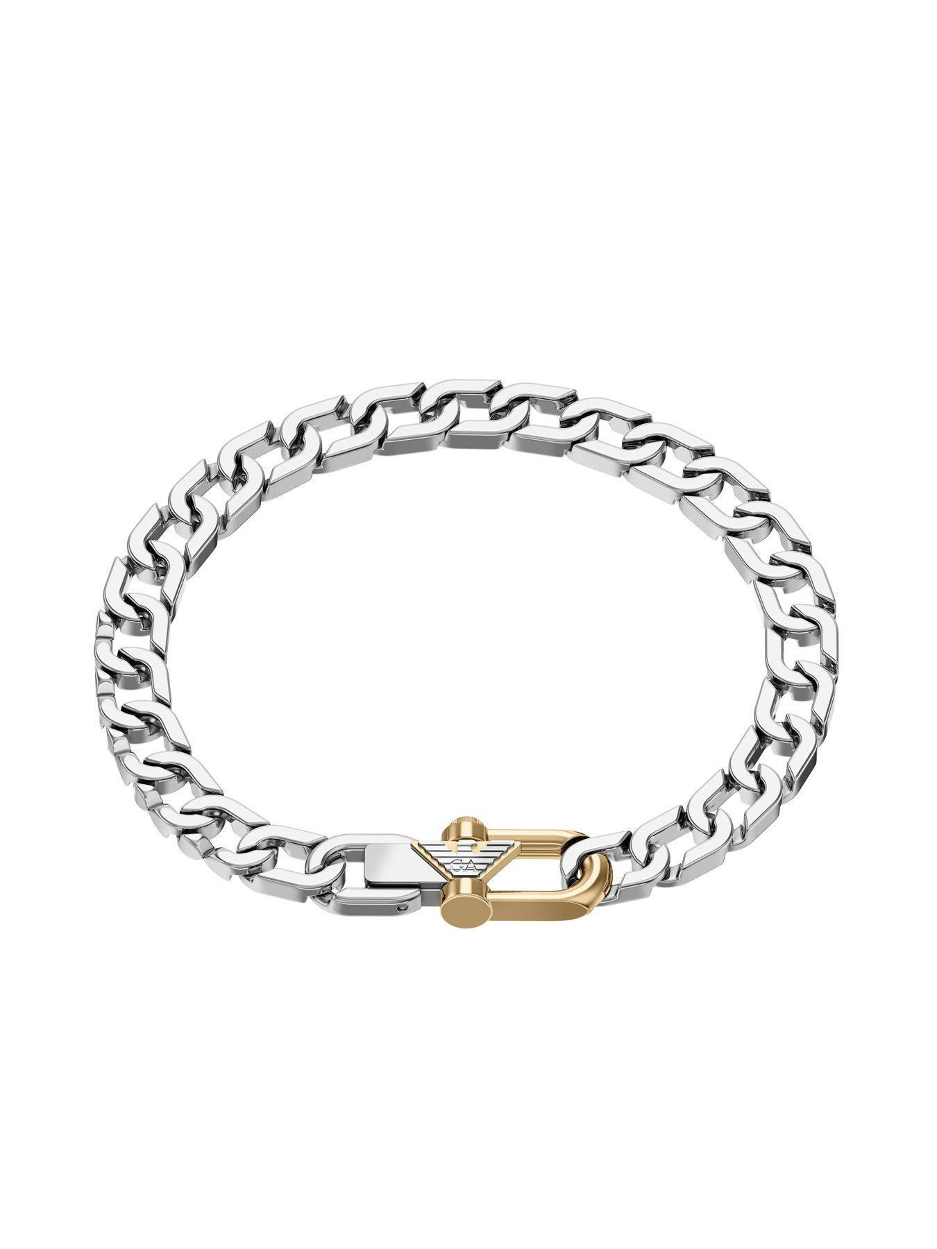 Image 2 of 4 of Emporio Armani Two-Tone Chain Bracelet