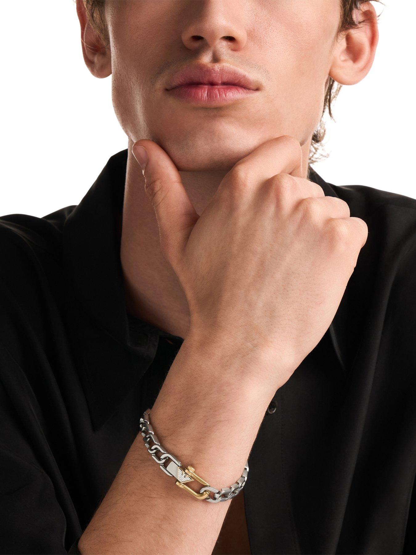 Image 3 of 4 of Emporio Armani Two-Tone Chain Bracelet