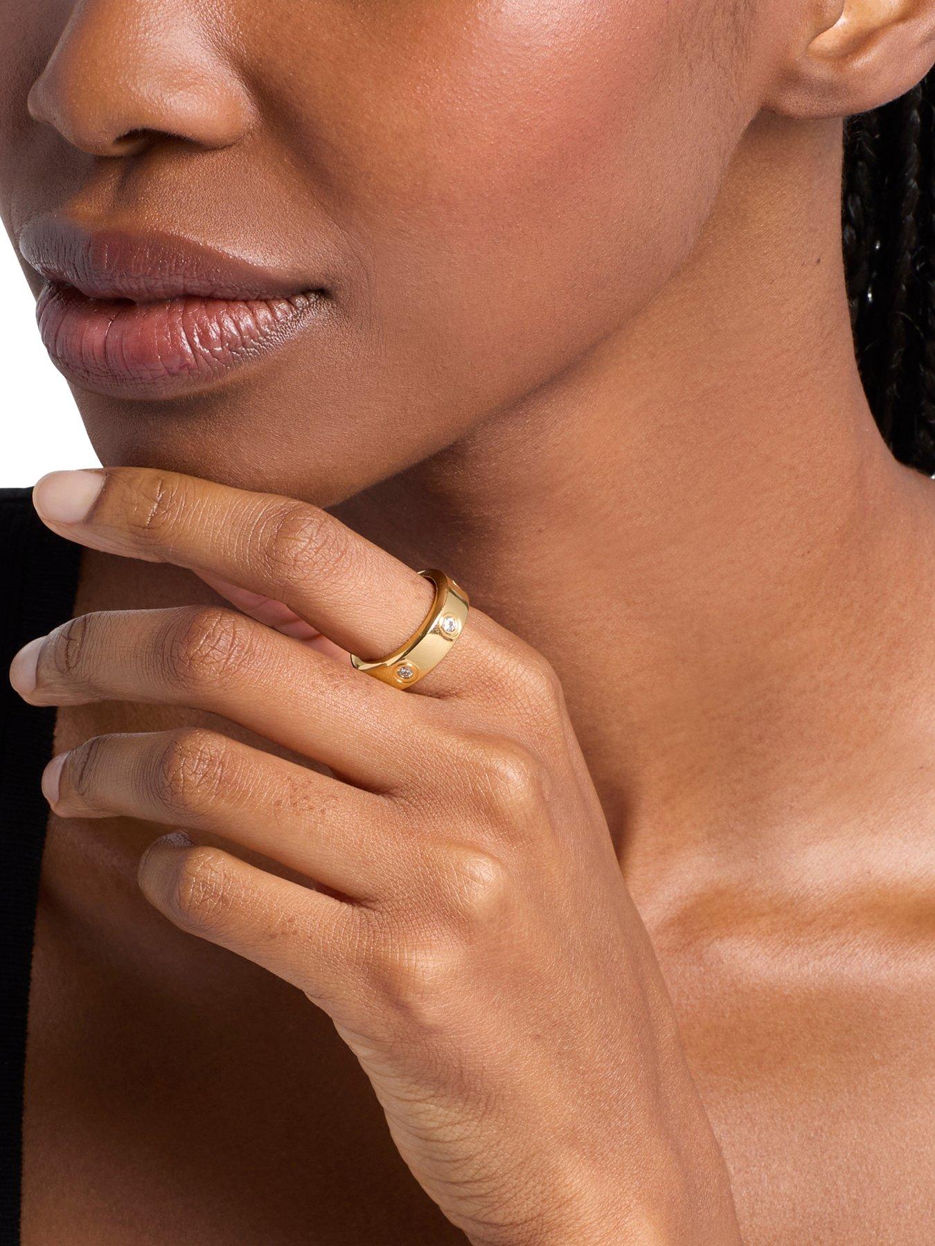 Image 3 of 4 of Michael Kors Women's Stone Station Ring, MKJ8651710