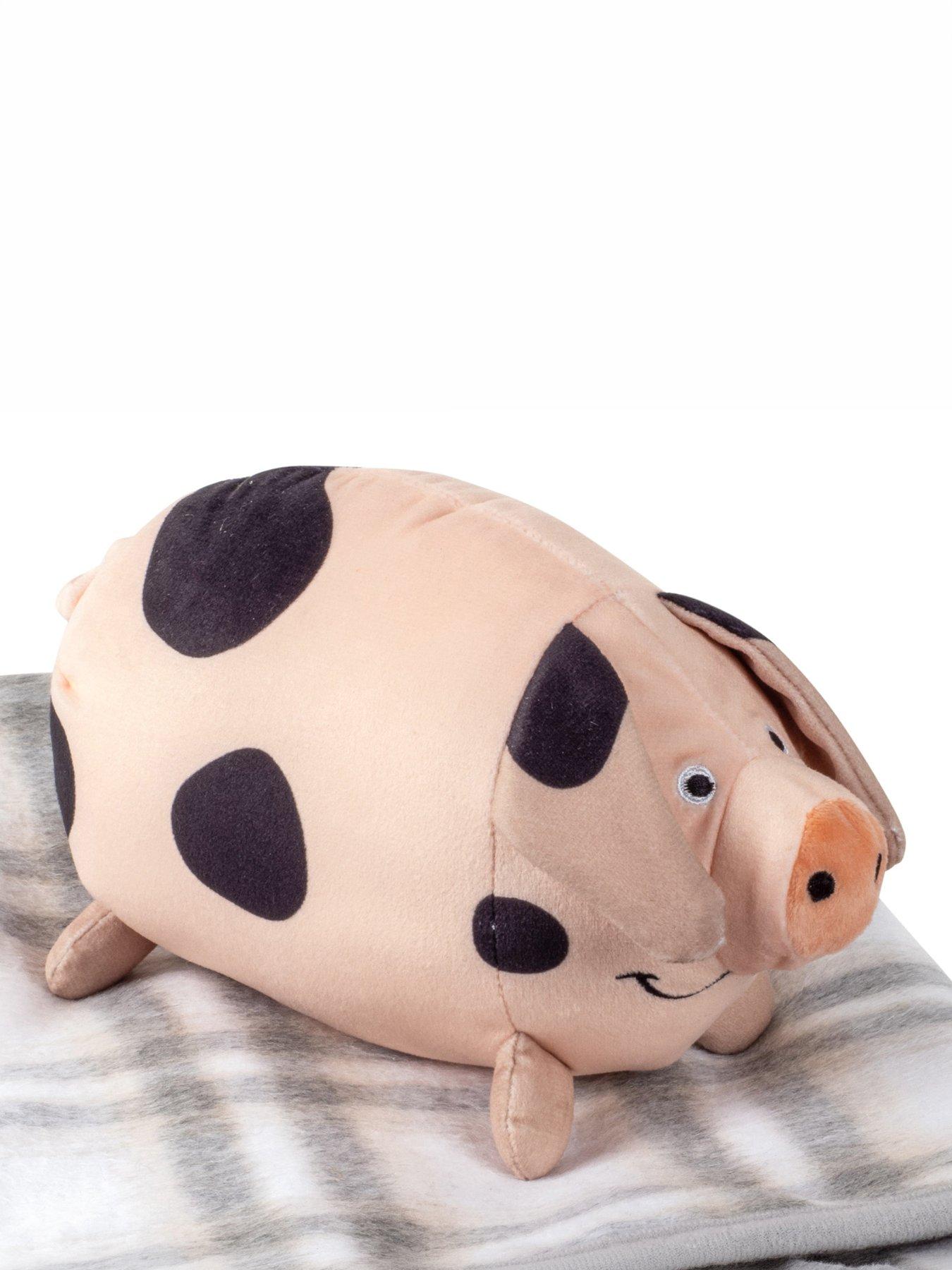 Image 4 of 4 of Zoon Pig-In-Blanket With Comforter - Grey Check