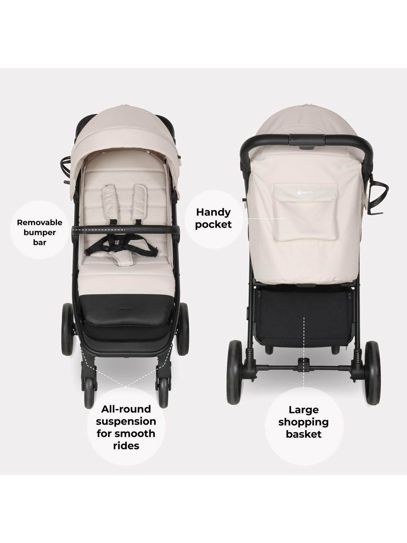 Image 4 of 8 of My Babiie MB160 Plus Pushchair - Oatmeal