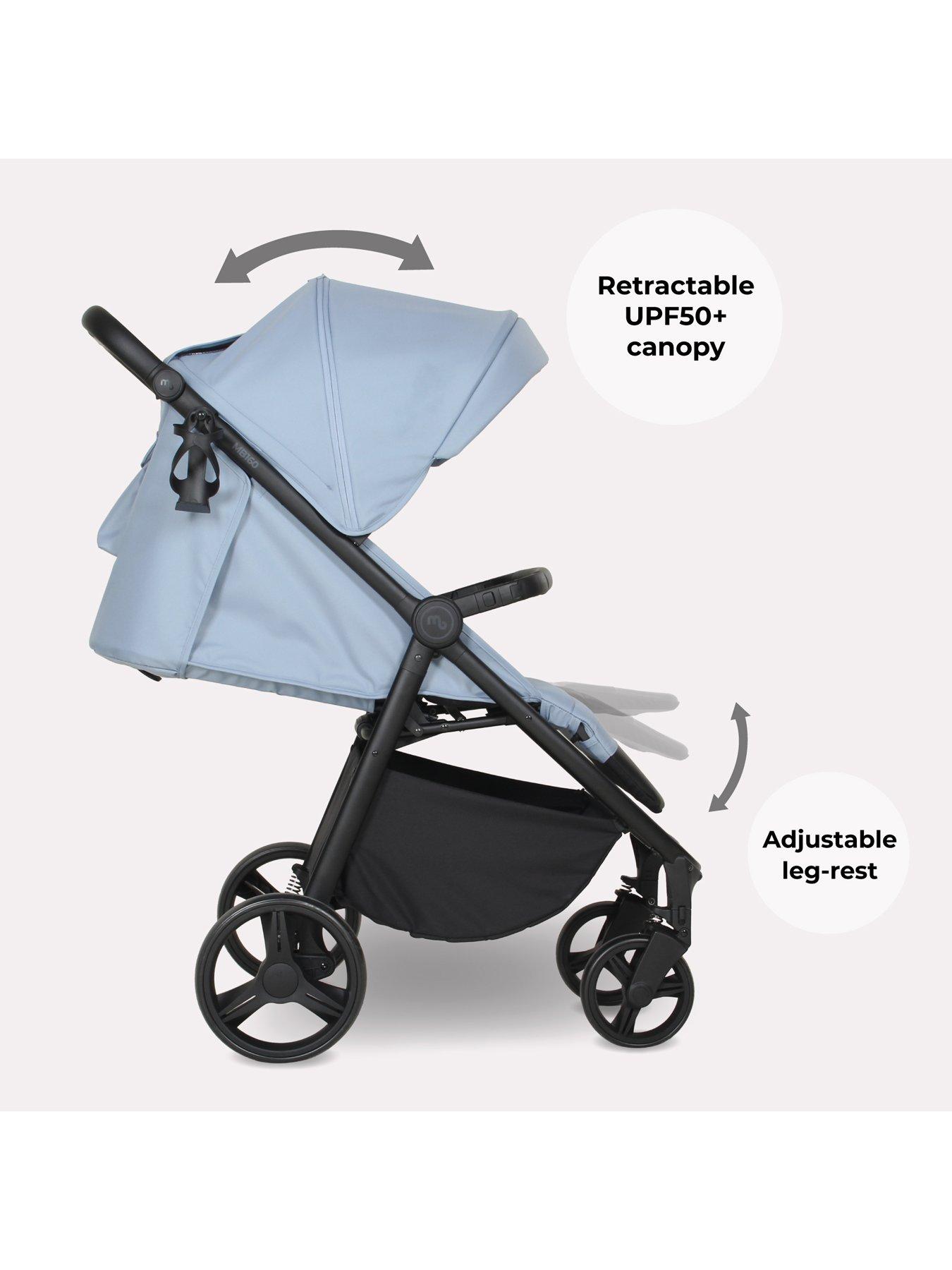 Image 3 of 8 of My Babiie MB160 Plus Pushchair - Blue