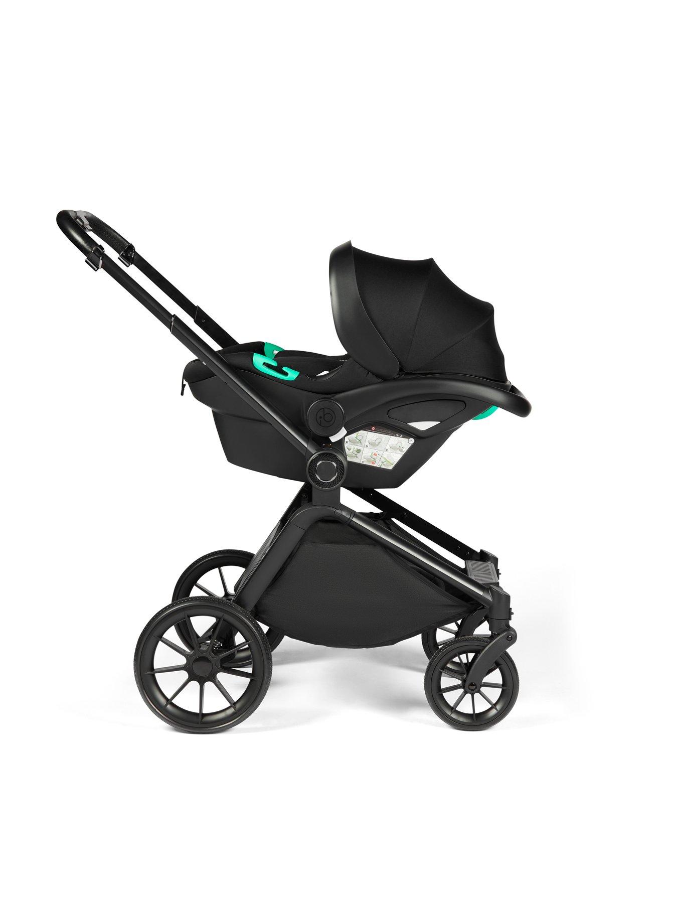 Image 3 of 6 of Ickle Bubba Altima 12 Piece Travel System with i-Size Nimbus Car Seat & Spin ISOFIX Base - All Black