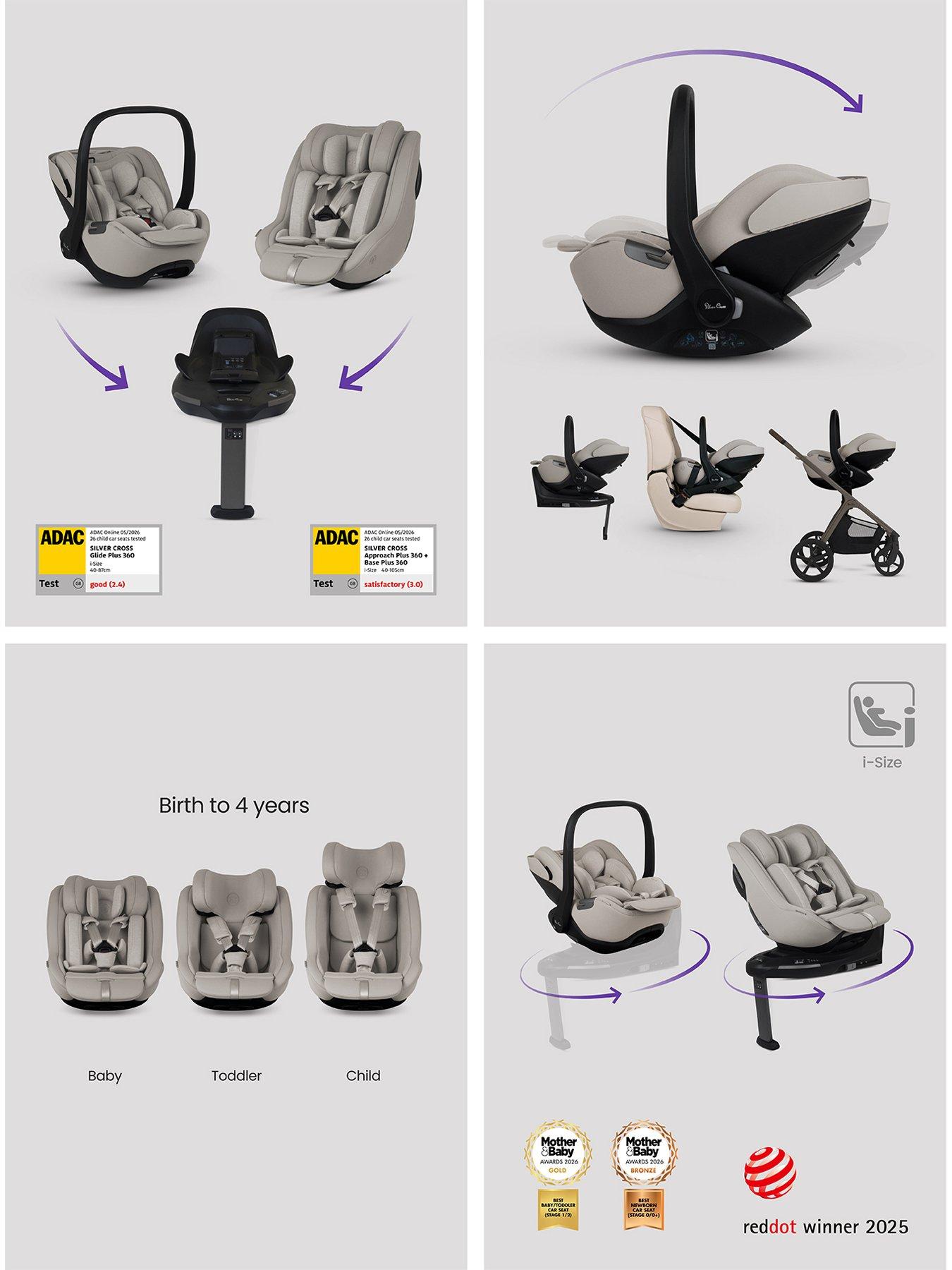 Image 7 of 8 of Silver Cross Cove 2 Ultimate 360 Family Bundle Champagne - Natural Taupe