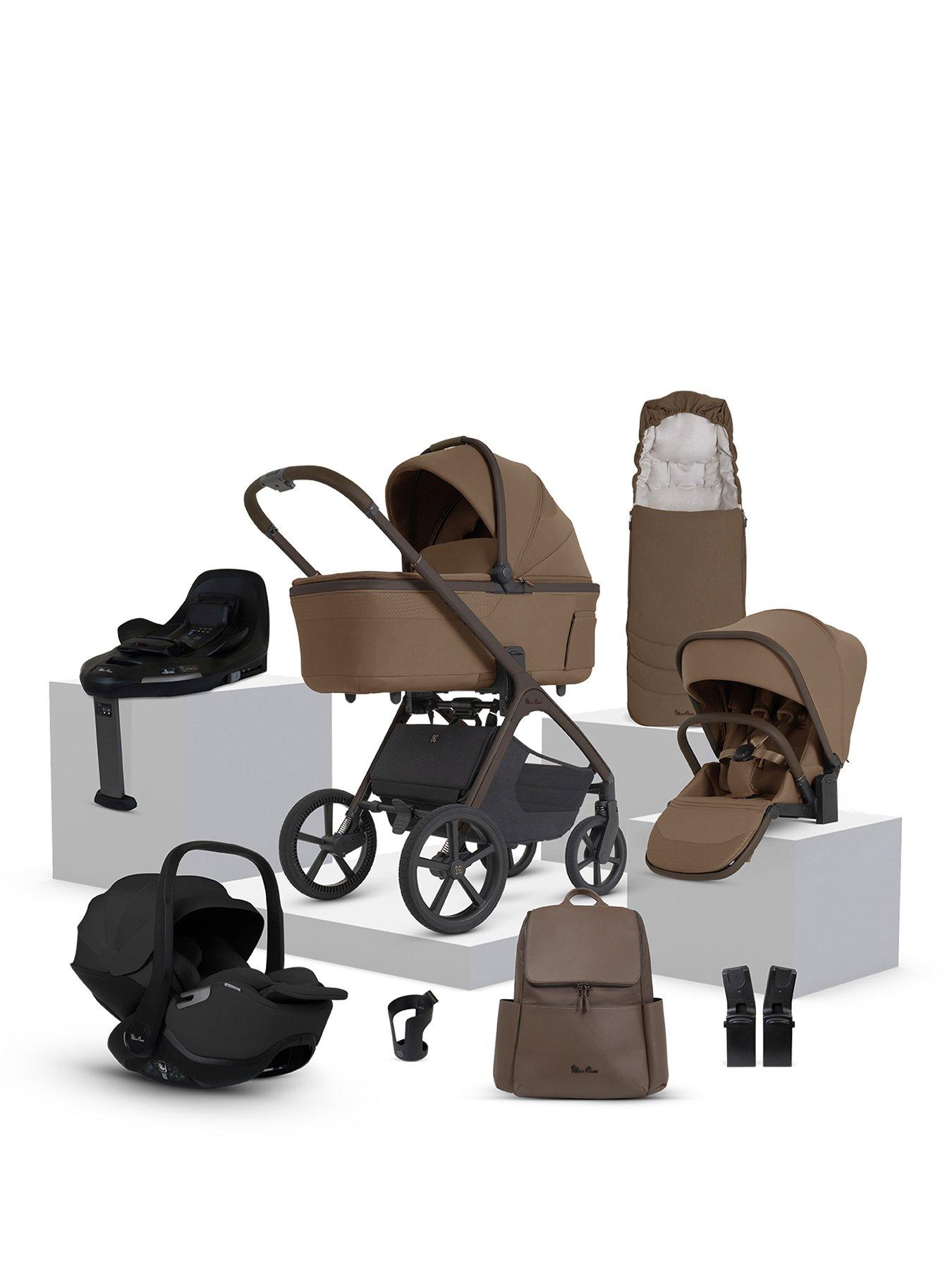 Silver Cross Cove 2 360 Car Seat Bundle Maple - Iconic Black
