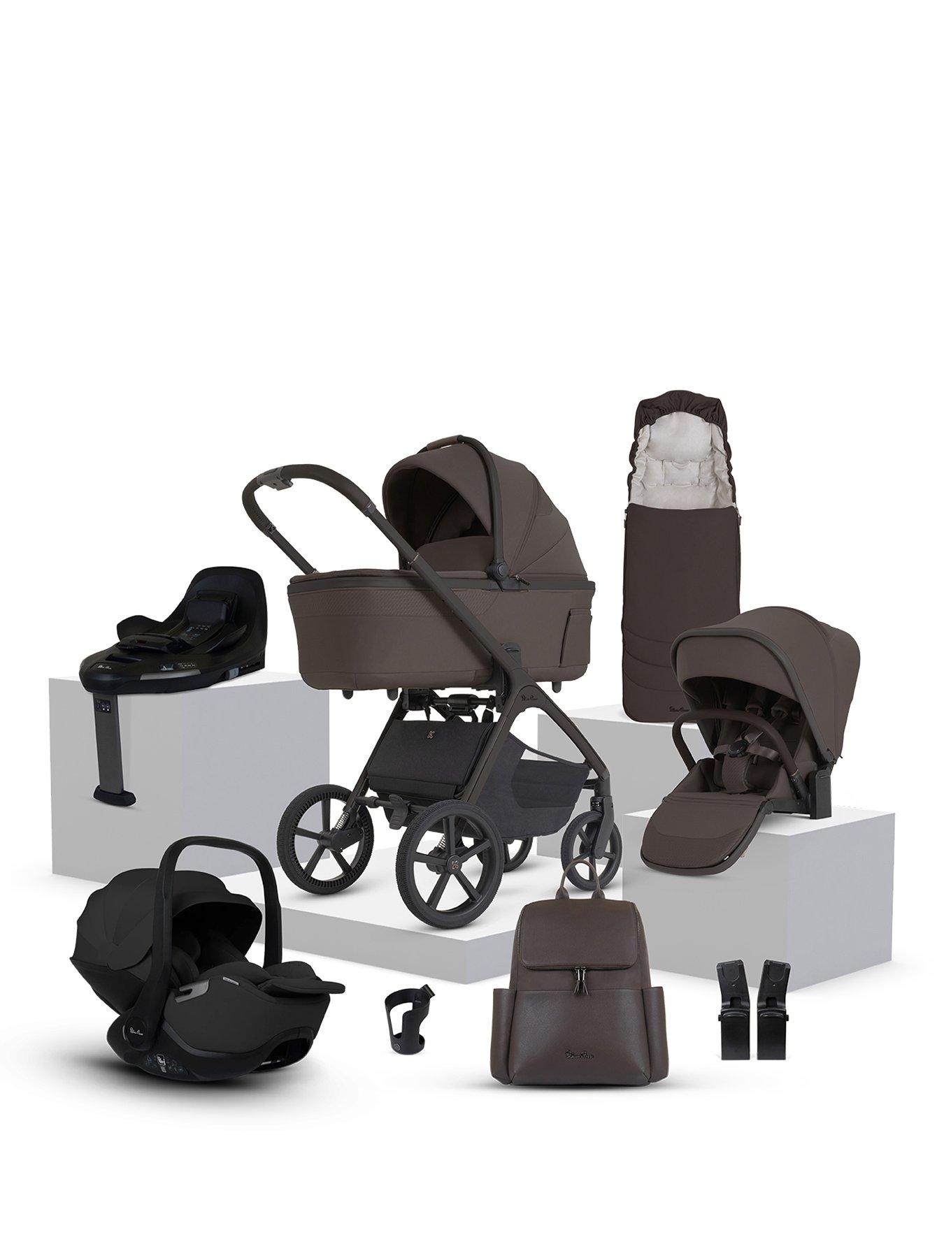 Image 1 of 8 of Silver Cross Cove 2 360 Car Seat Bundle Chocolate - Iconic Black